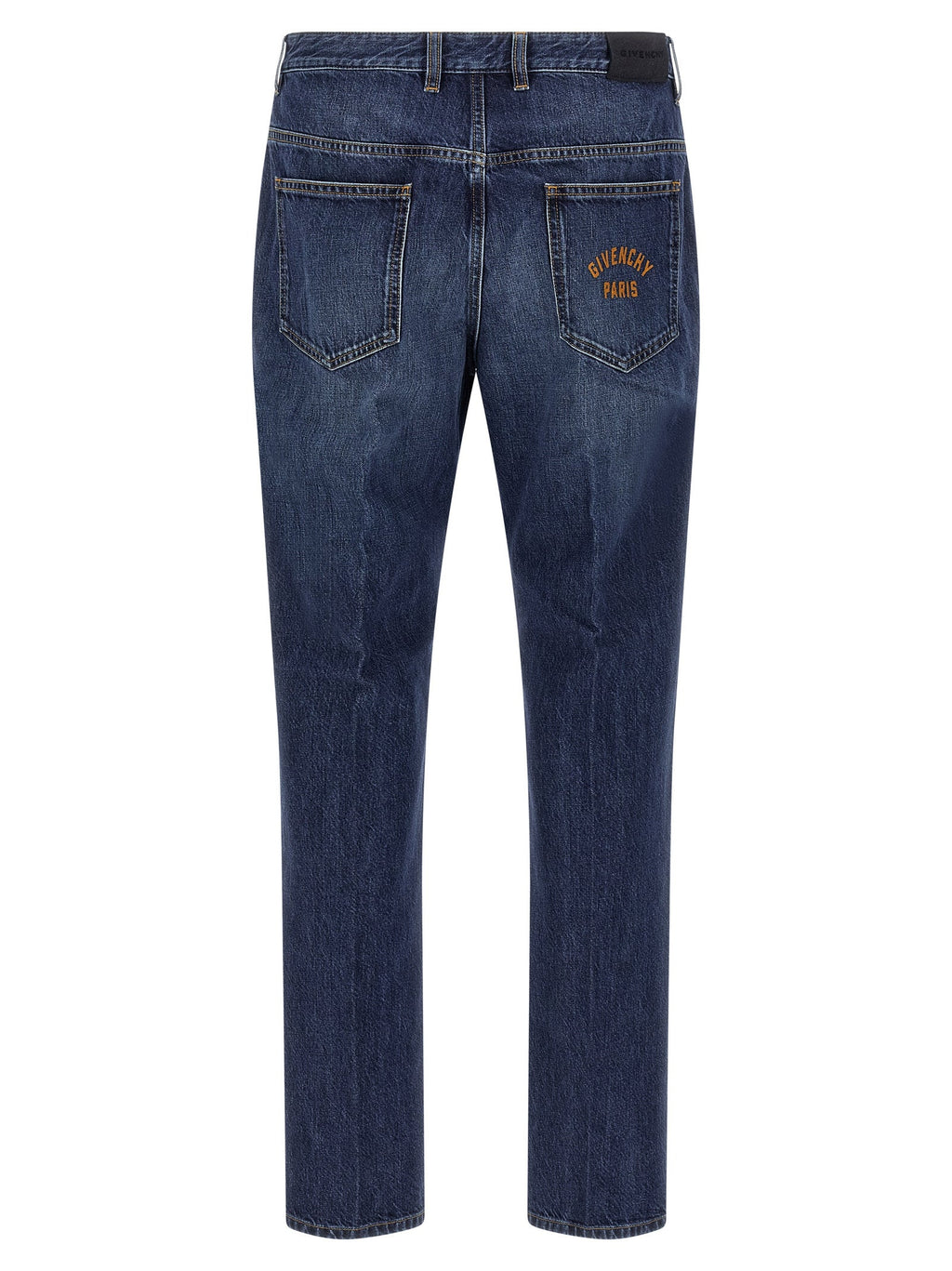 Givenchy Blue Cotton Straight-Leg Jeans