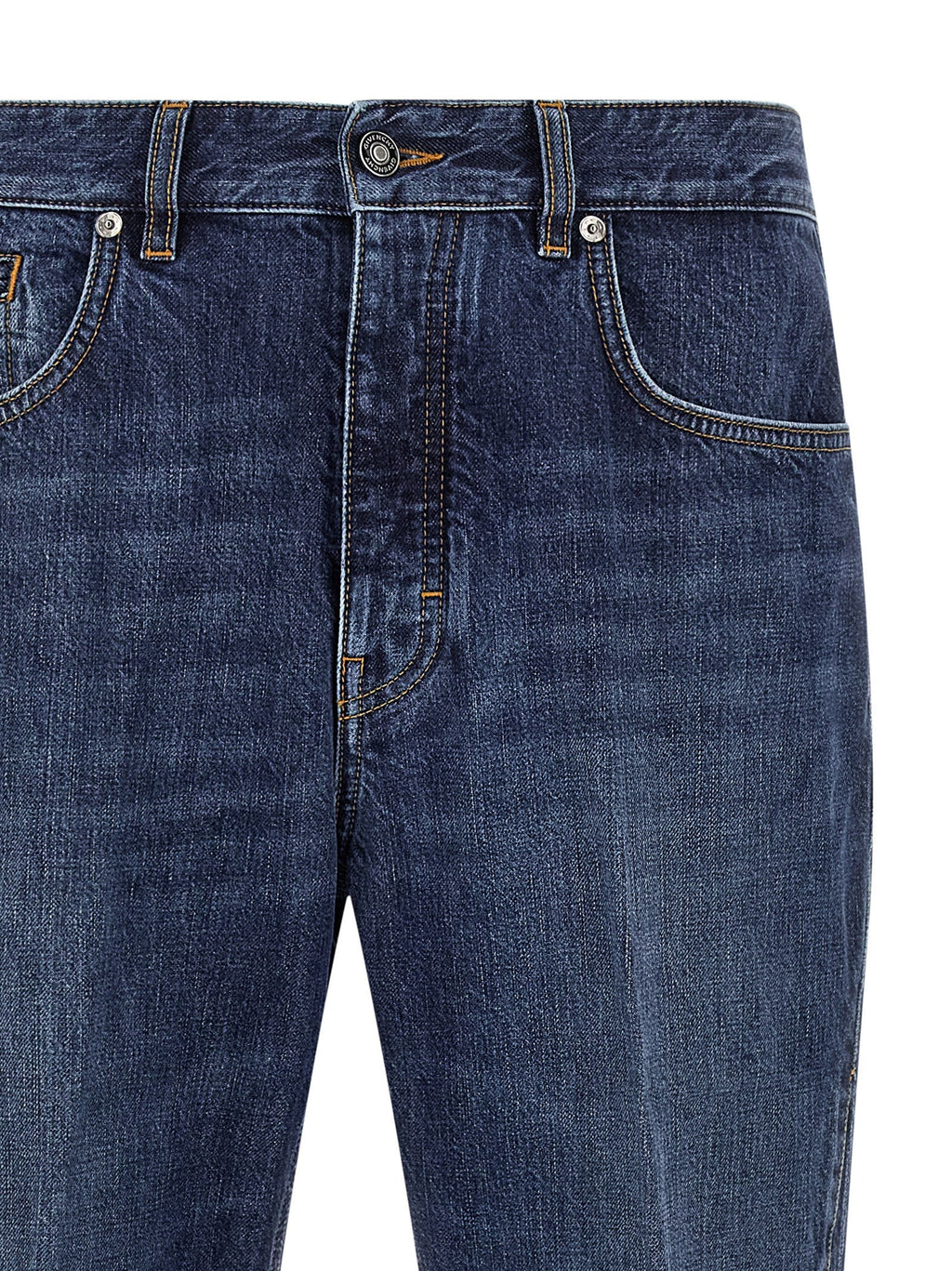 Givenchy Blue Cotton Straight-Leg Jeans