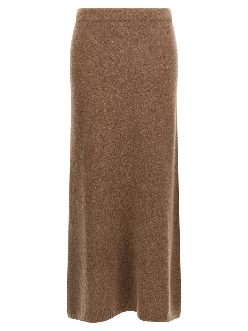 Max Mara Gray Cashmere Midi Skirt