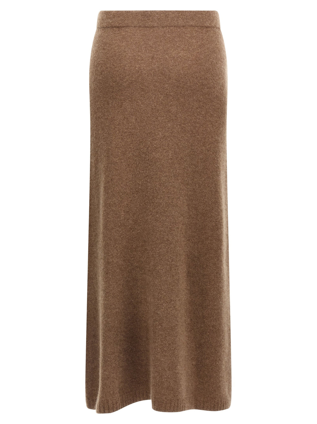 Max Mara Gray Cashmere Midi Skirt