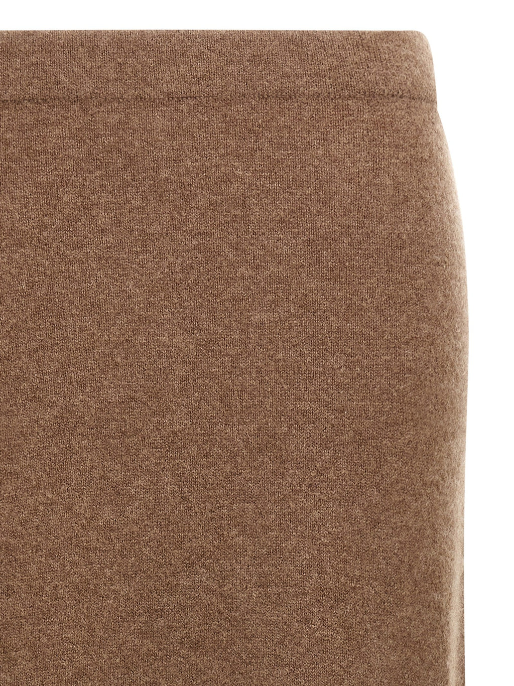 Max Mara Gray Cashmere Midi Skirt