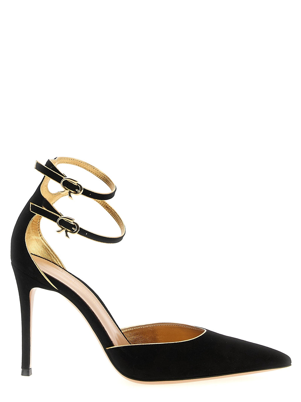 Gianvito Rossi Black Suede Leather High Heel Pumps