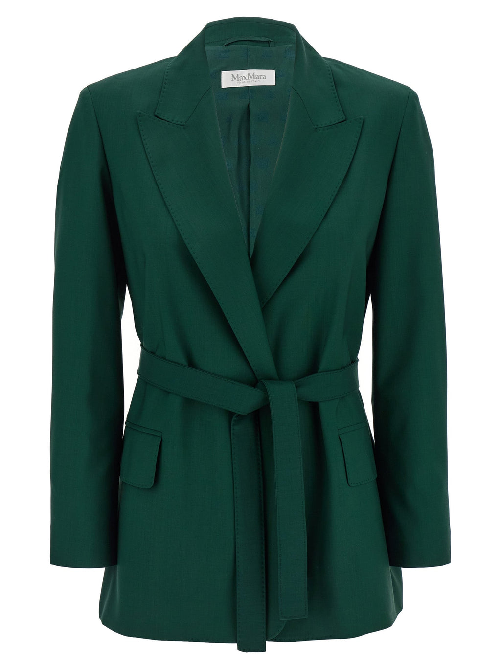 Max Mara Bicolor Virgin Wool Blazer