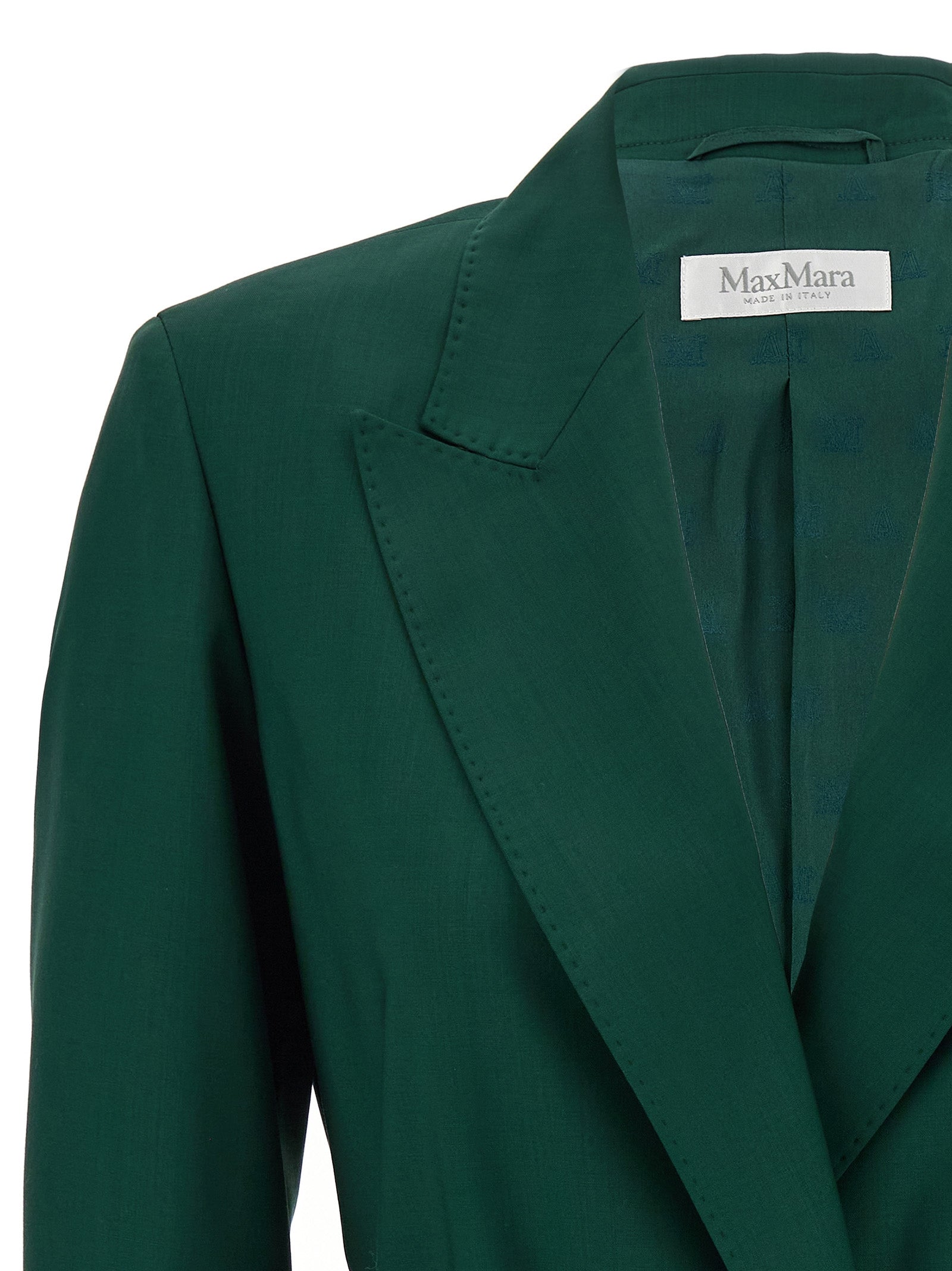 Max Mara Bicolor Virgin Wool Blazer