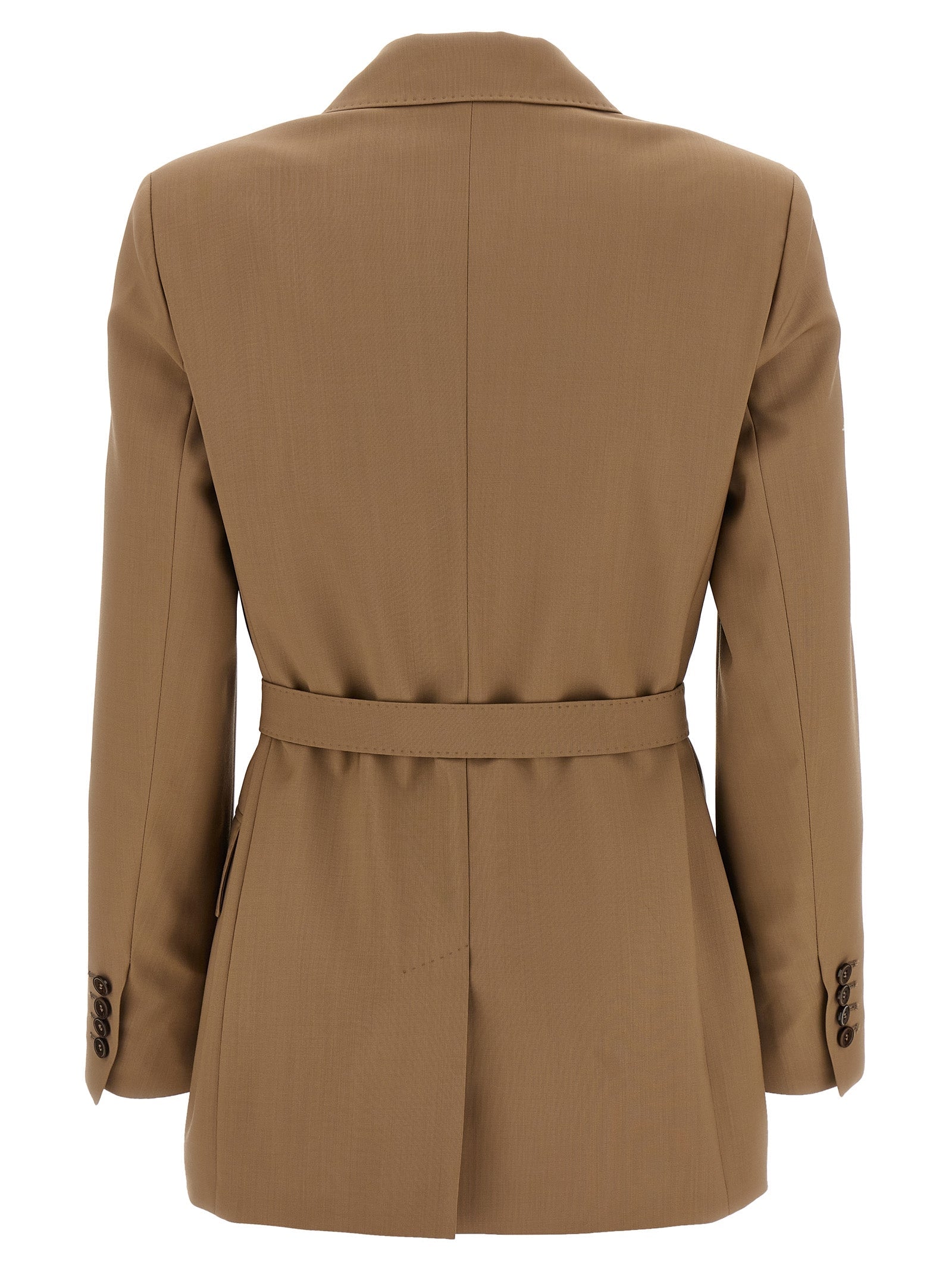Max Mara Brown Virgin Wool Blazer