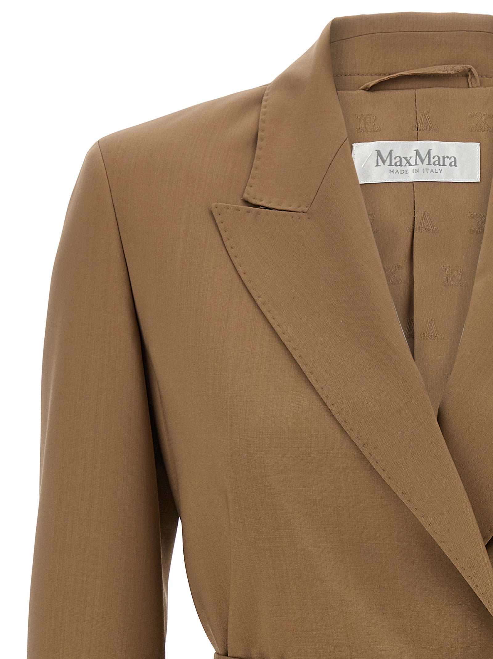 Max Mara Brown Virgin Wool Blazer
