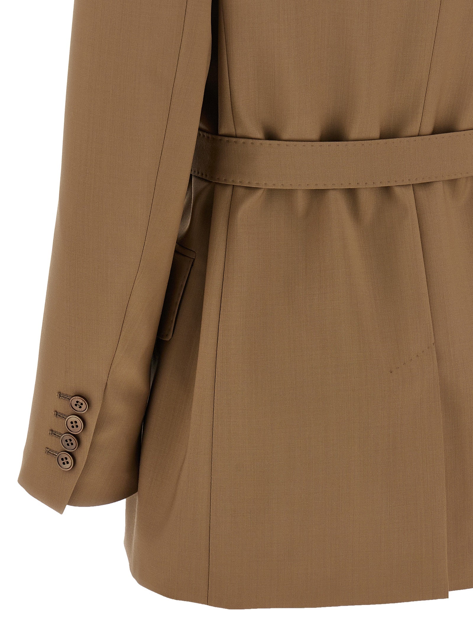 Max Mara Brown Virgin Wool Blazer