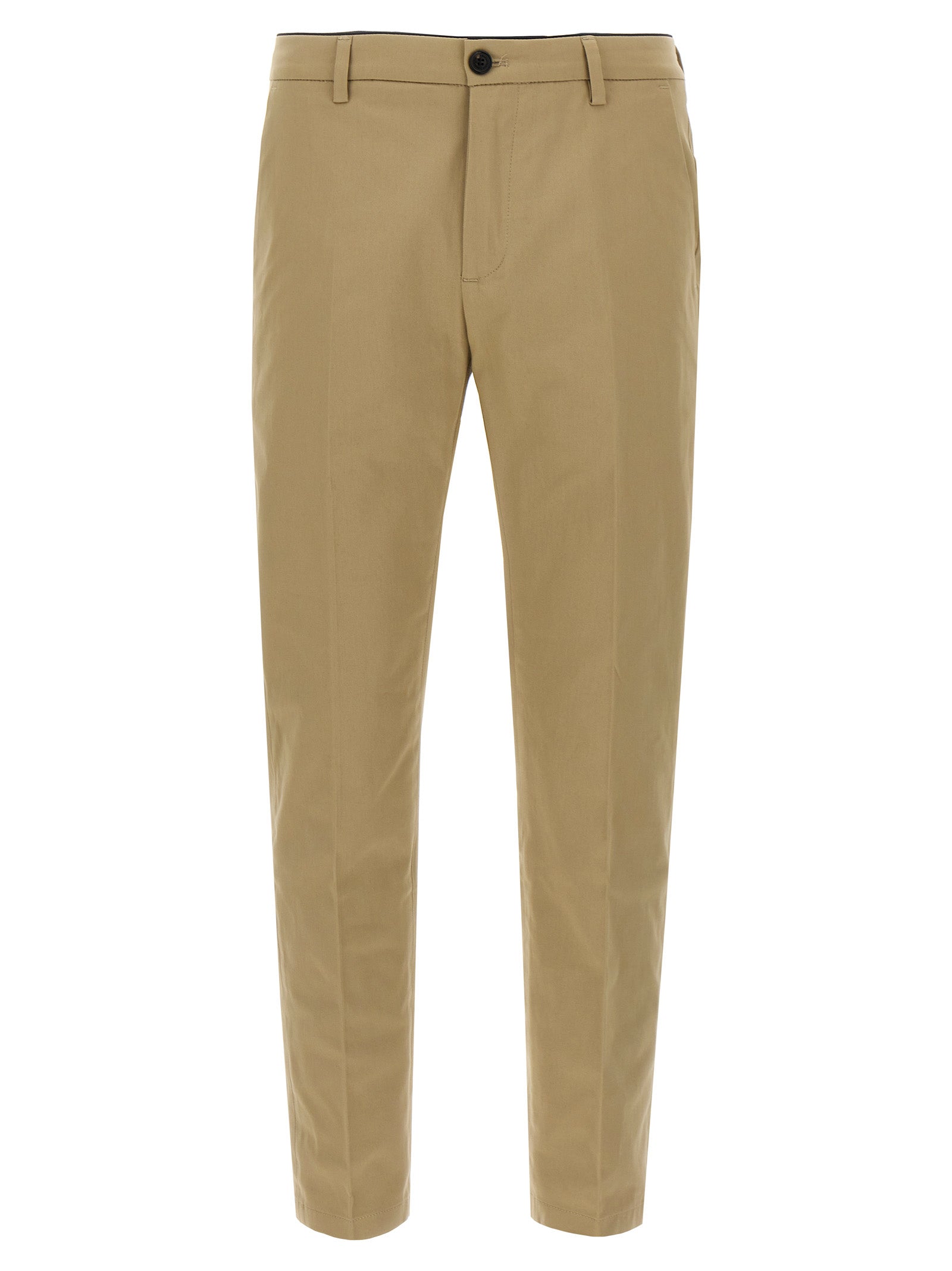 Department 5 Beige Cotton Cropped Pants