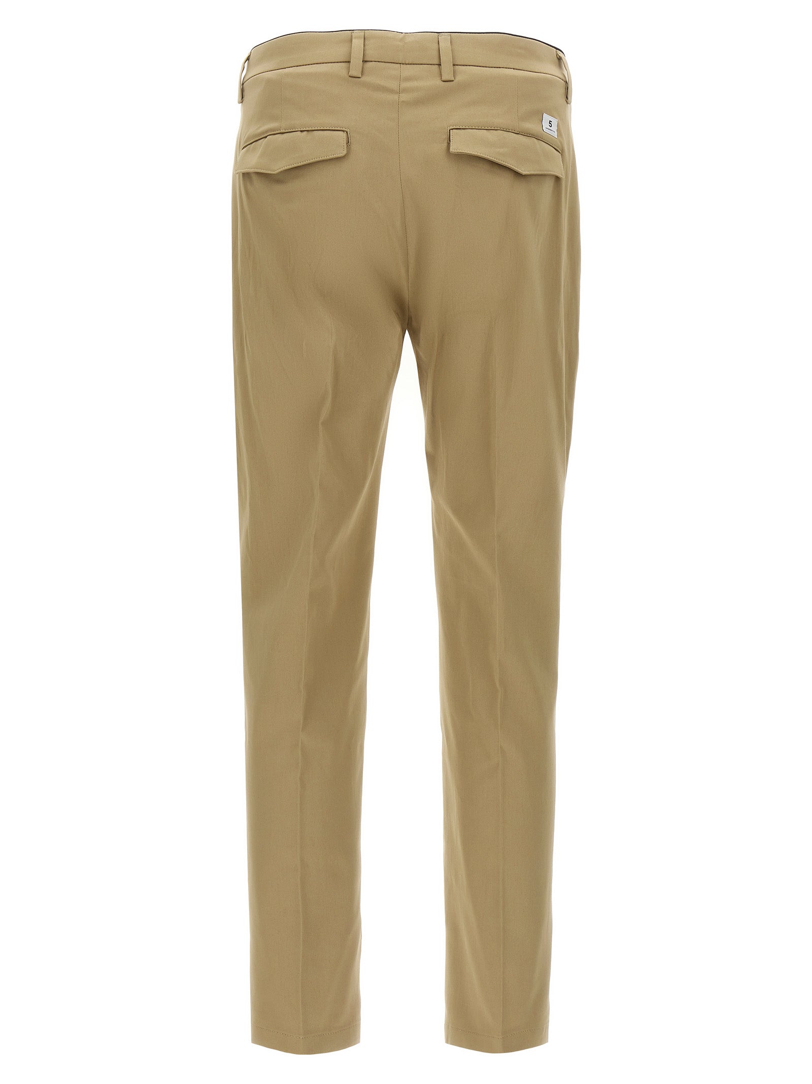 Department 5 Beige Cotton Cropped Pants