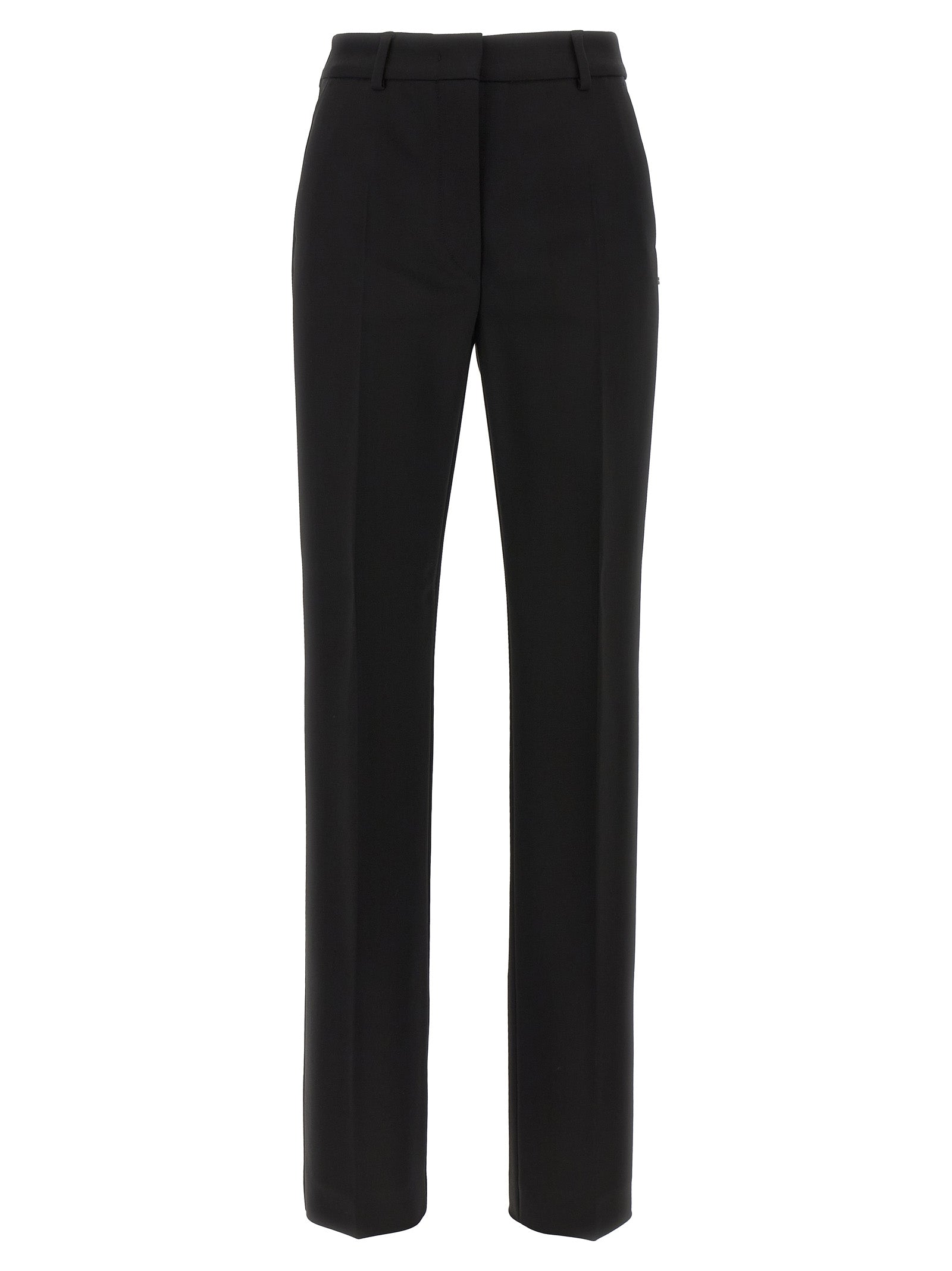 Sportmax Black Viscose Casual Pants