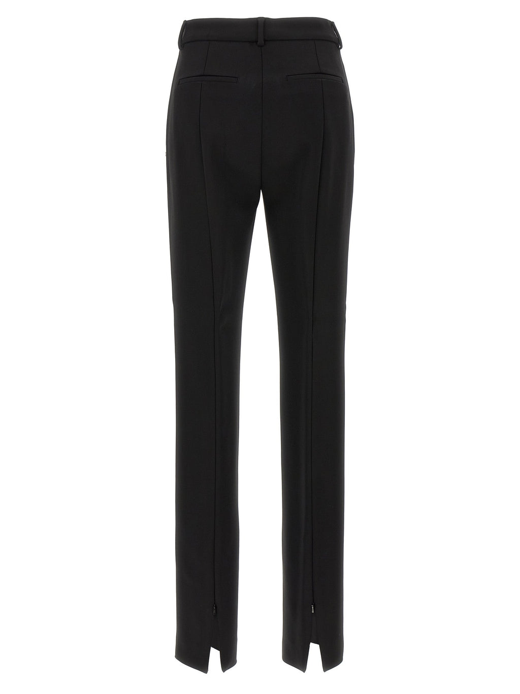 Sportmax Black Viscose Casual Pants