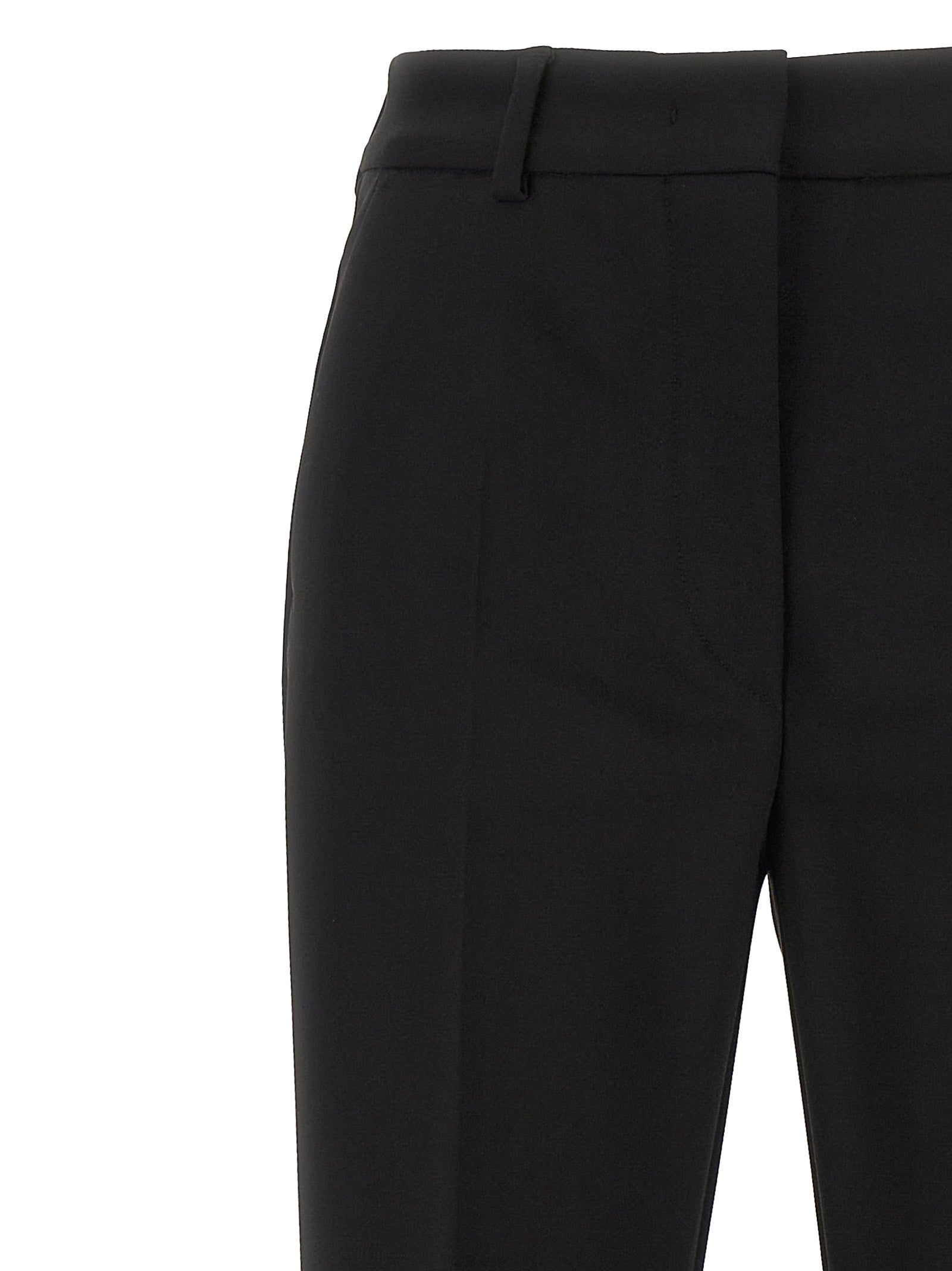 Sportmax Black Viscose Casual Pants