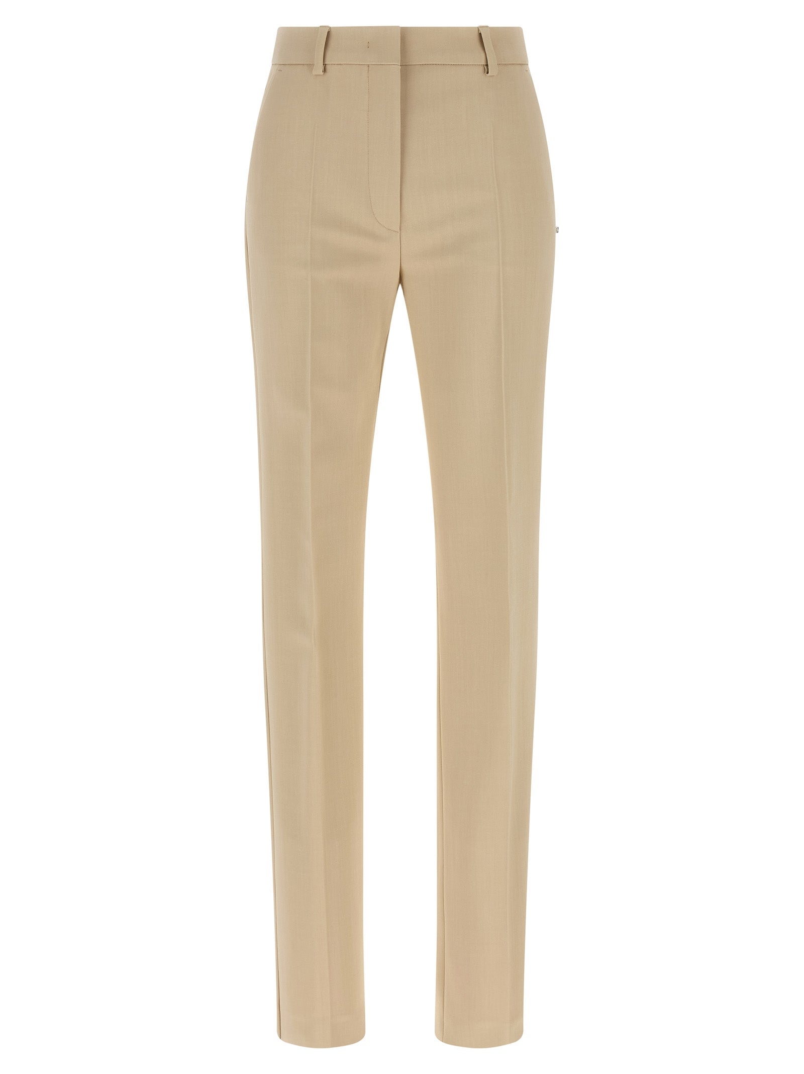 Sportmax Beige Viscose Dress Pants