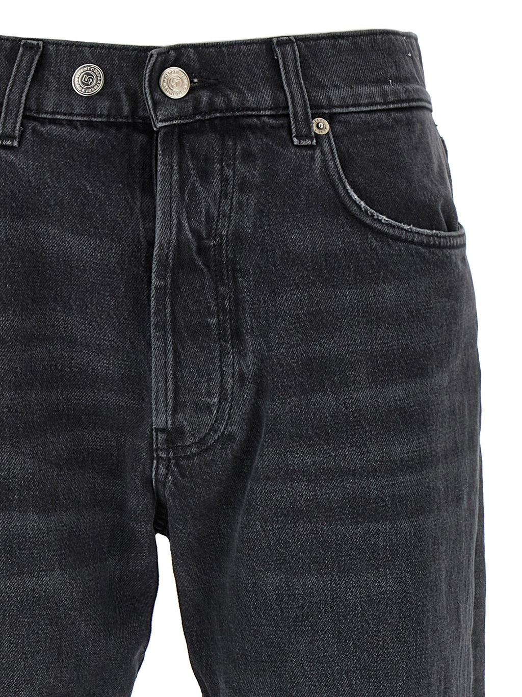 Department 5 Black Cotton Straight-Leg Jeans