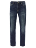 Department 5 Blue Cotton Straight-Leg Jeans