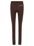 Jil Sander Bordeaux Polyester Leggings
