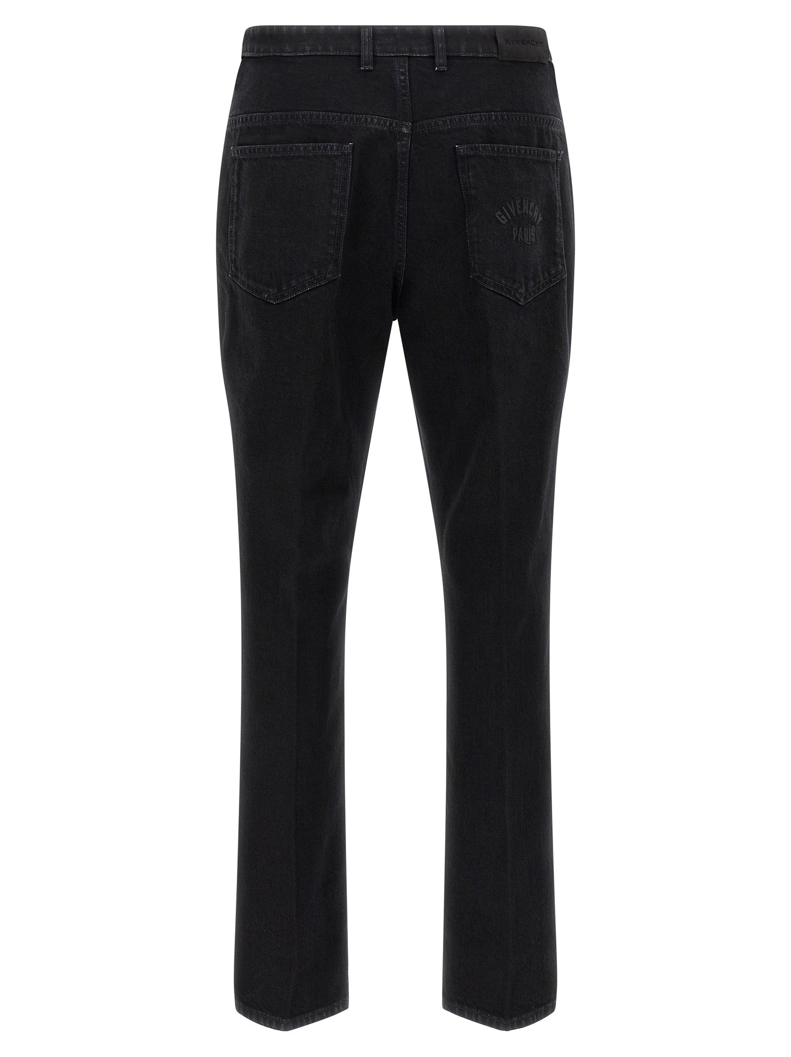 Givenchy Black Cotton Straight-Leg Jeans