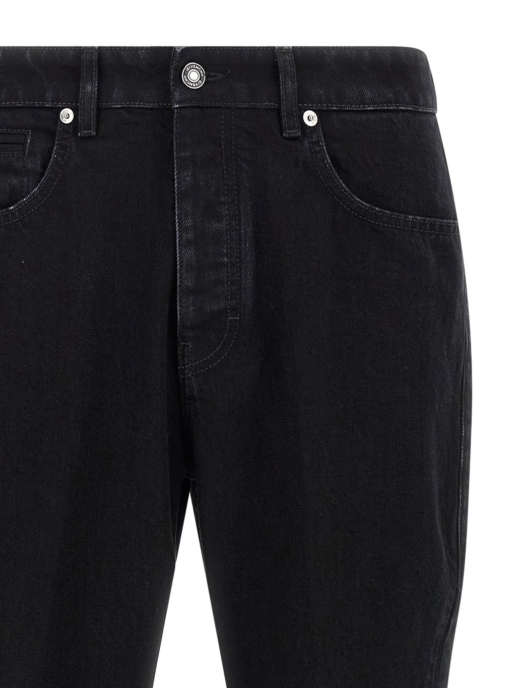 Givenchy Black Cotton Straight-Leg Jeans