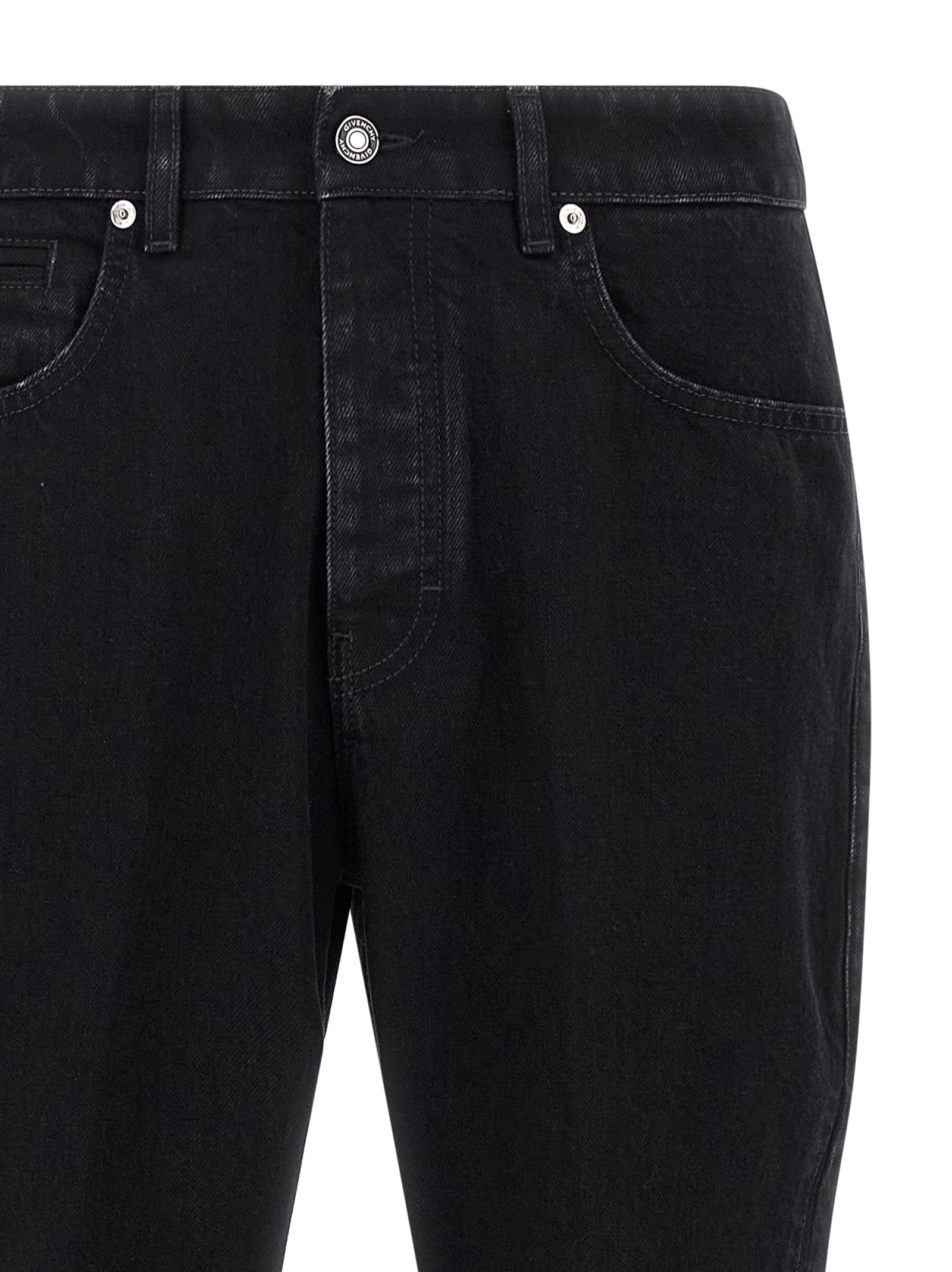 Givenchy Black Cotton Straight-Leg Jeans