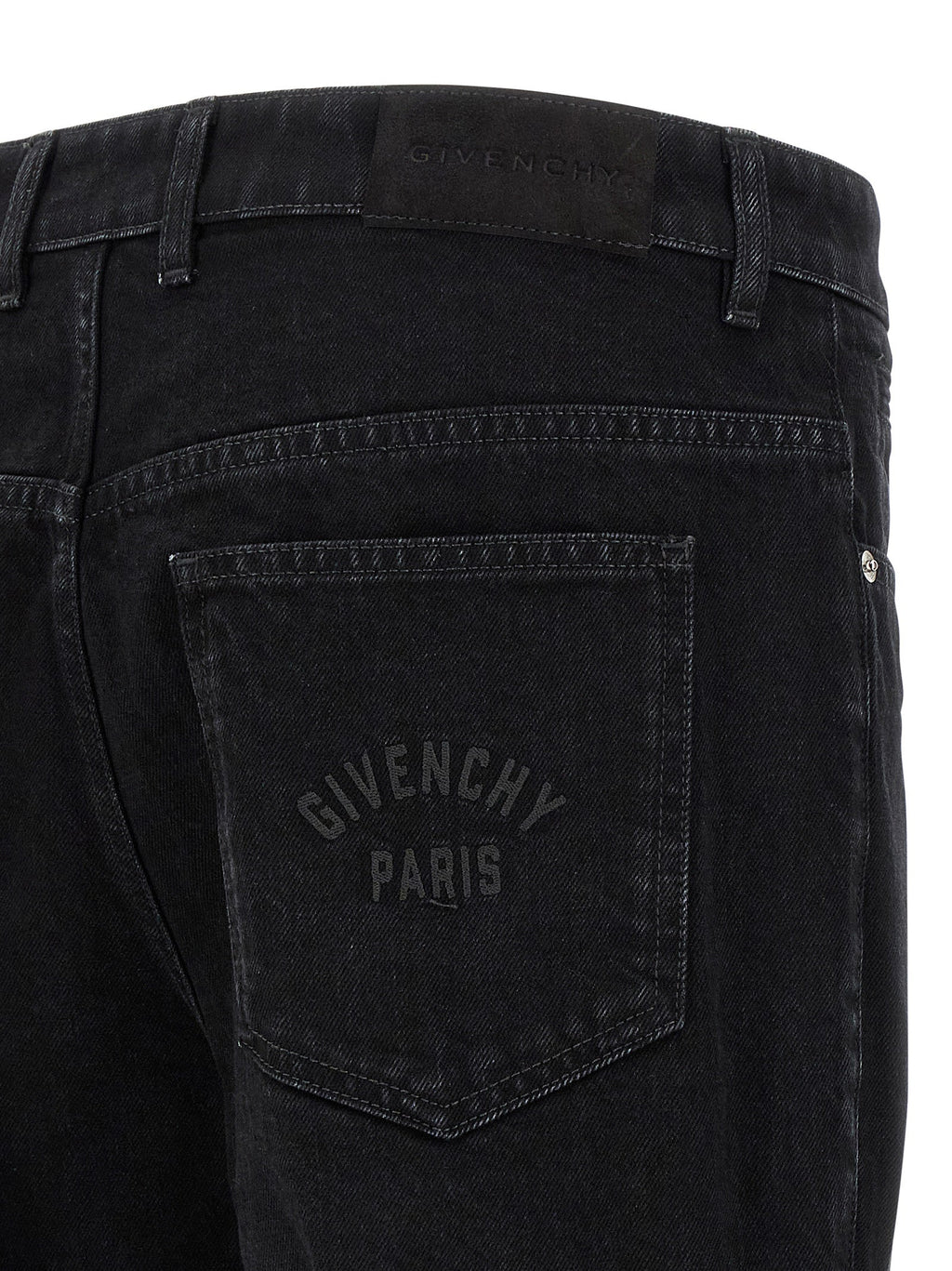 Givenchy Black Cotton Straight-Leg Jeans