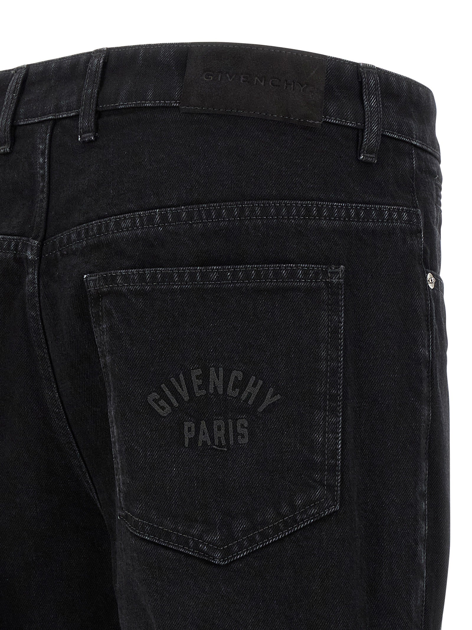 Givenchy Black Cotton Straight-Leg Jeans