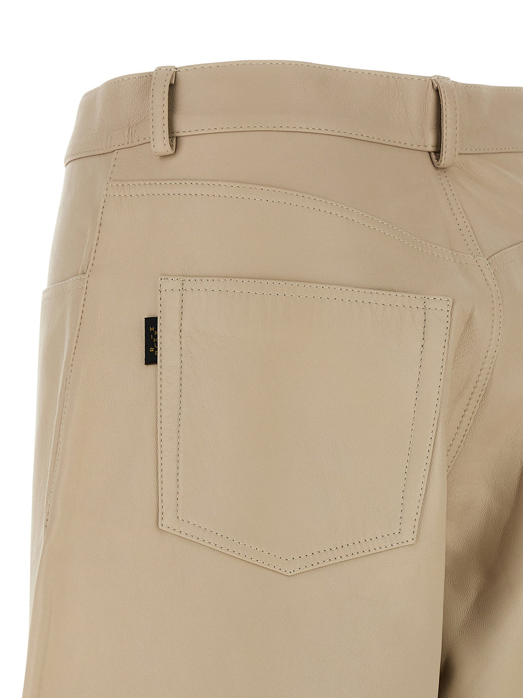 Haikure Beige Leather Pants