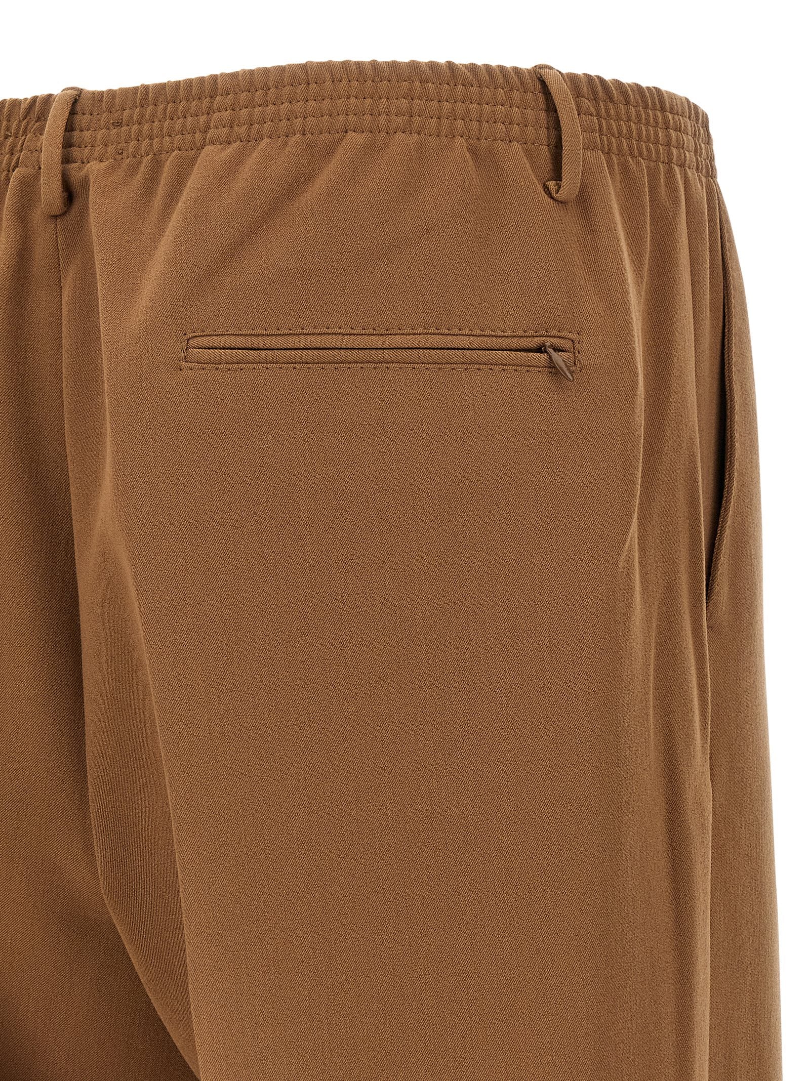 CELLAR DOOR Brown Polyester Casual Pants