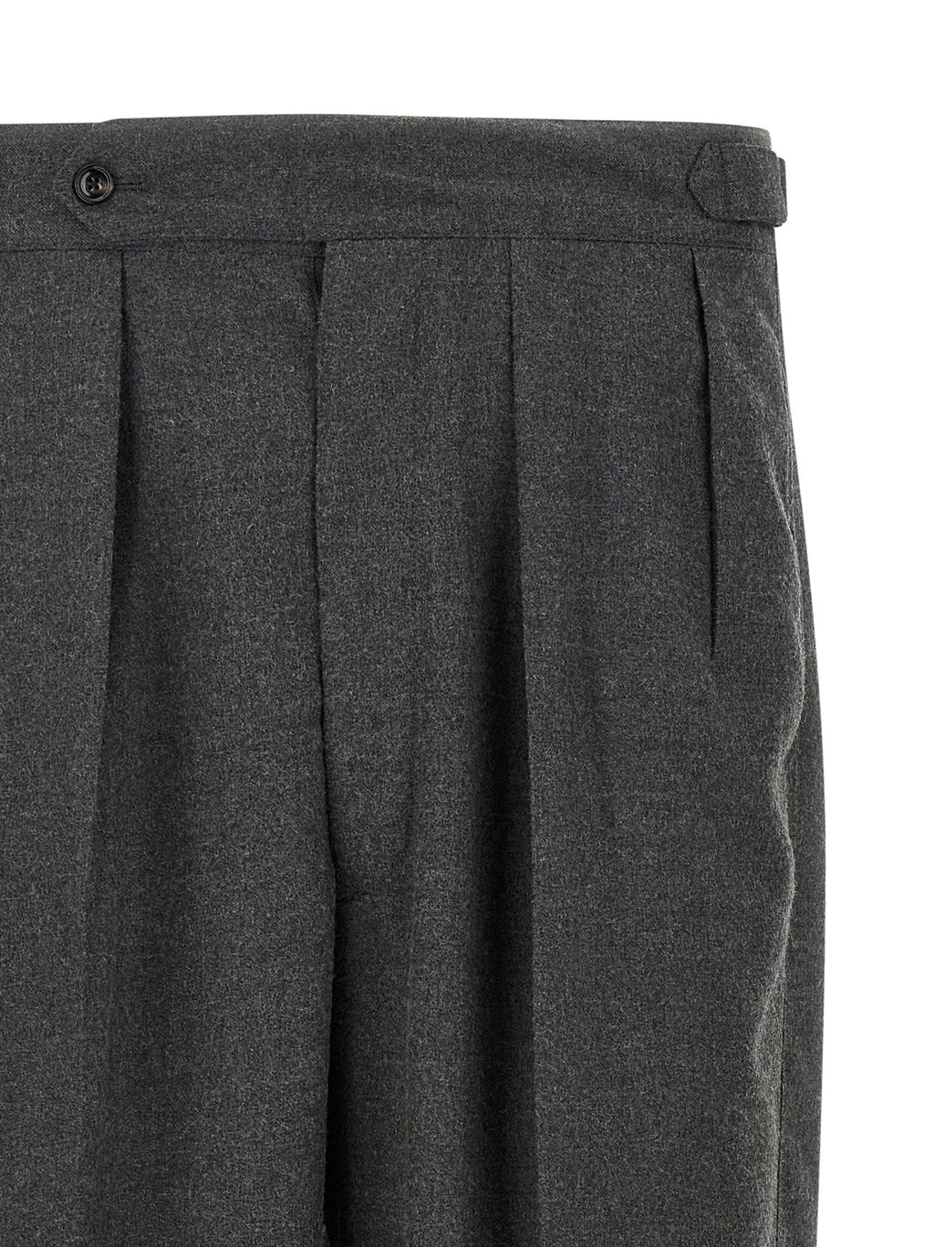 CELLAR DOOR Gray Polyester Casual Pants