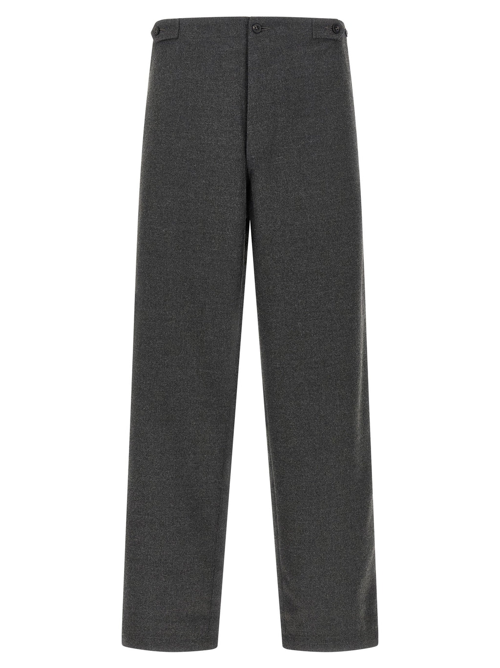 CELLAR DOOR Gray Polyester Casual Pants