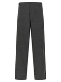 CELLAR DOOR Gray Polyester Casual Pants
