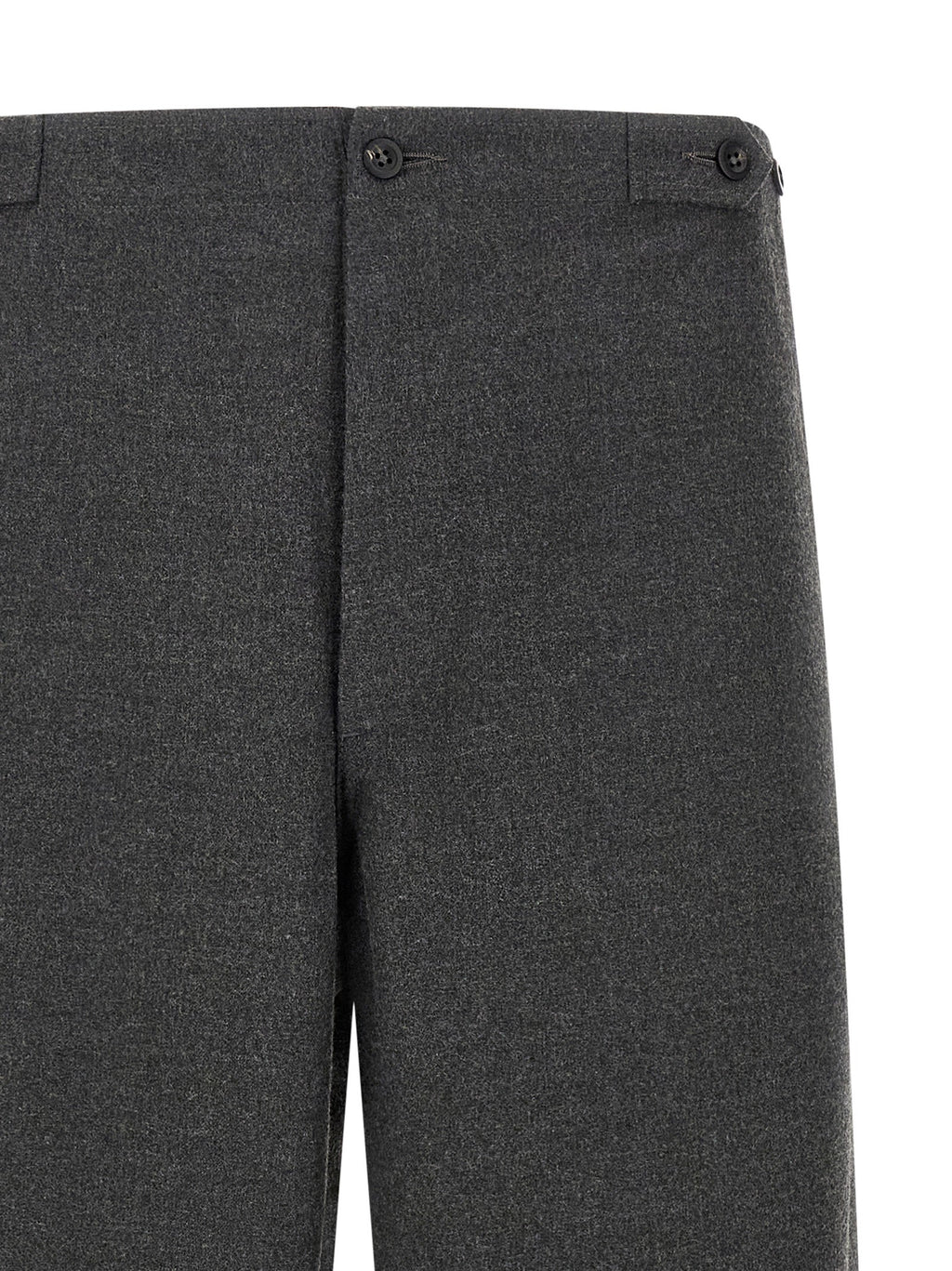 CELLAR DOOR Gray Polyester Casual Pants