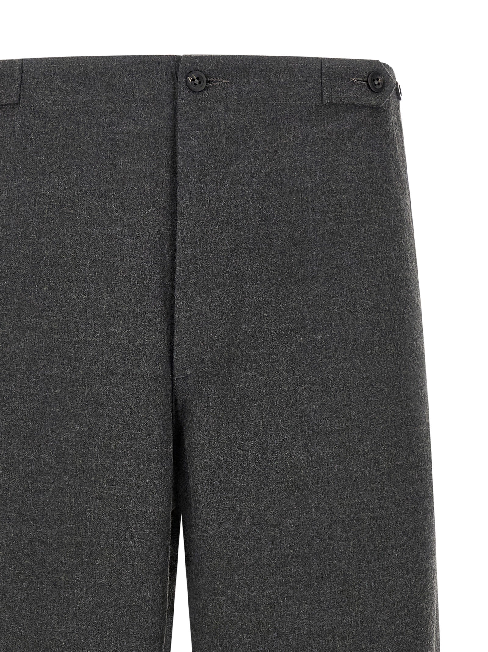 CELLAR DOOR Gray Polyester Casual Pants