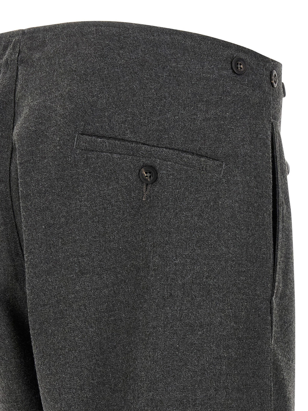 CELLAR DOOR Gray Polyester Casual Pants
