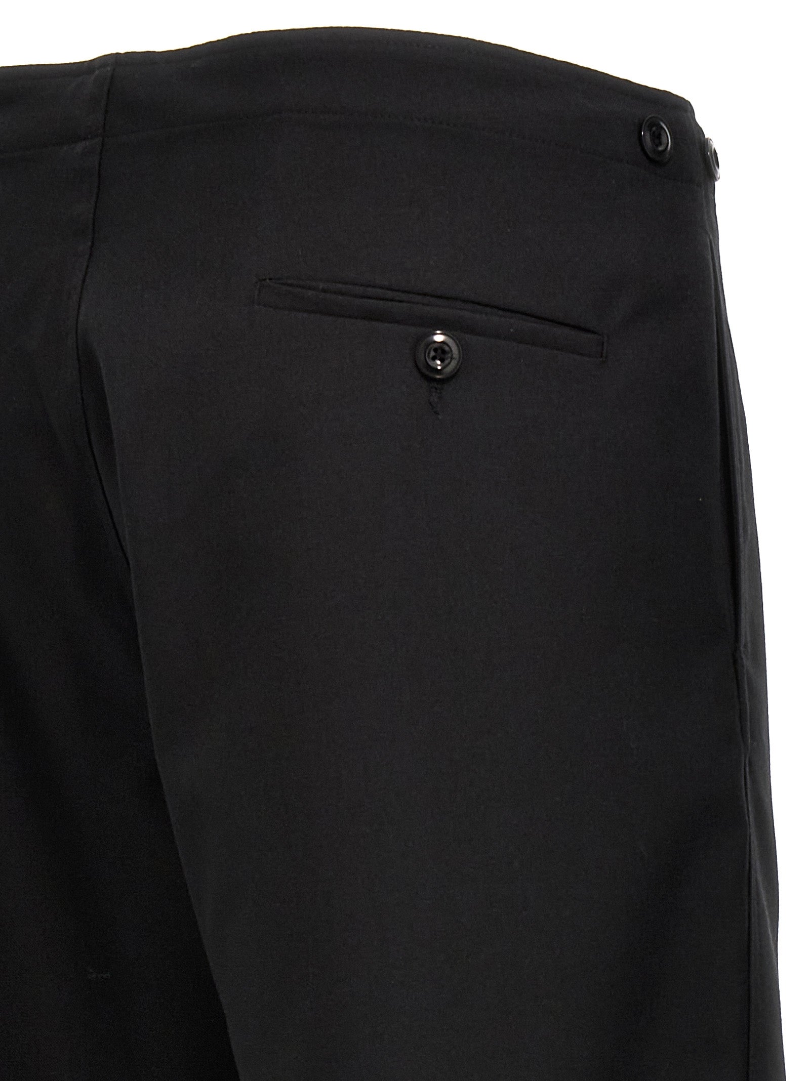 CELLAR DOOR Black Polyester Casual Pants