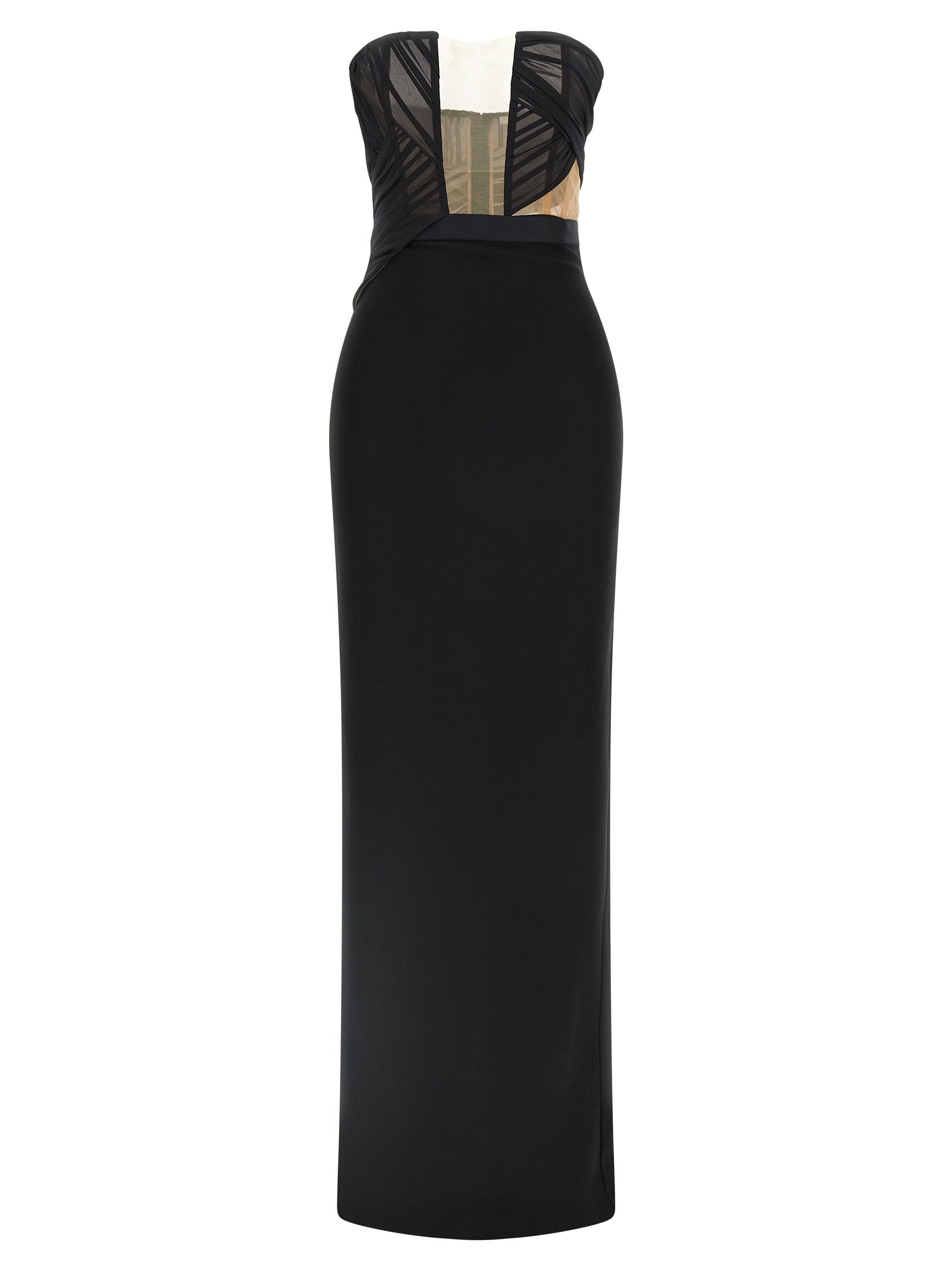Nensi Dojaka Black Viscose Long Dress