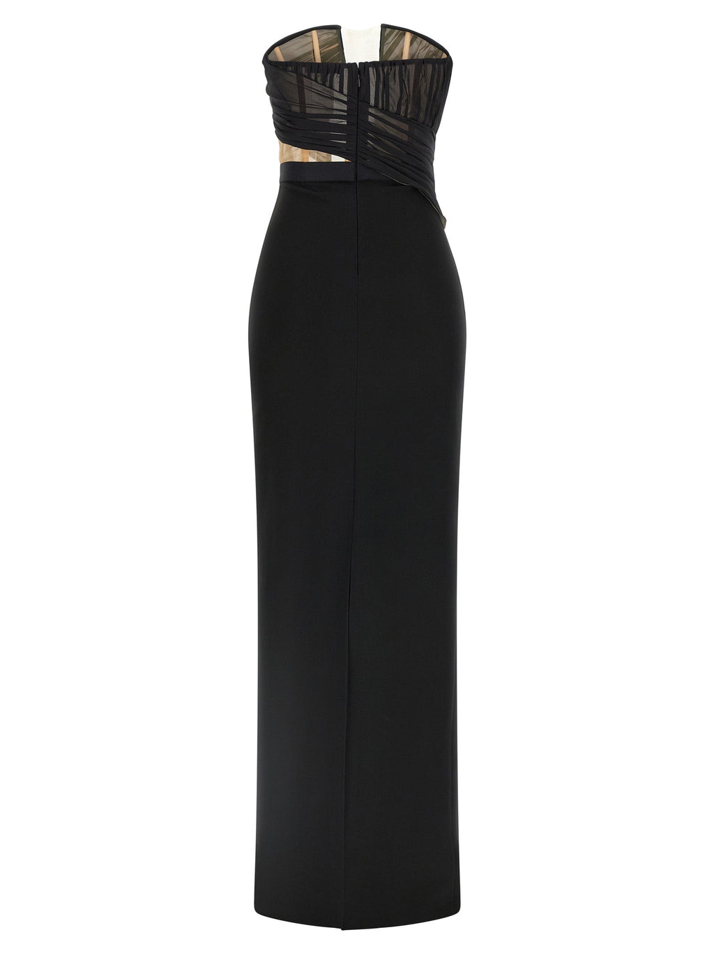 Nensi Dojaka Black Viscose Long Dress