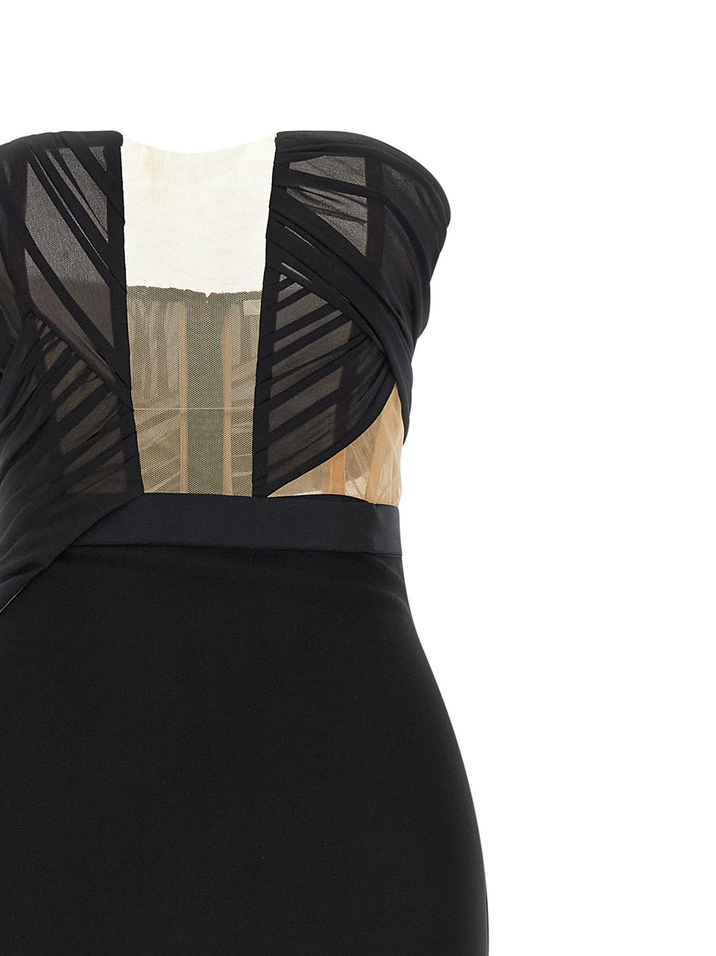 Nensi Dojaka Black Viscose Long Dress