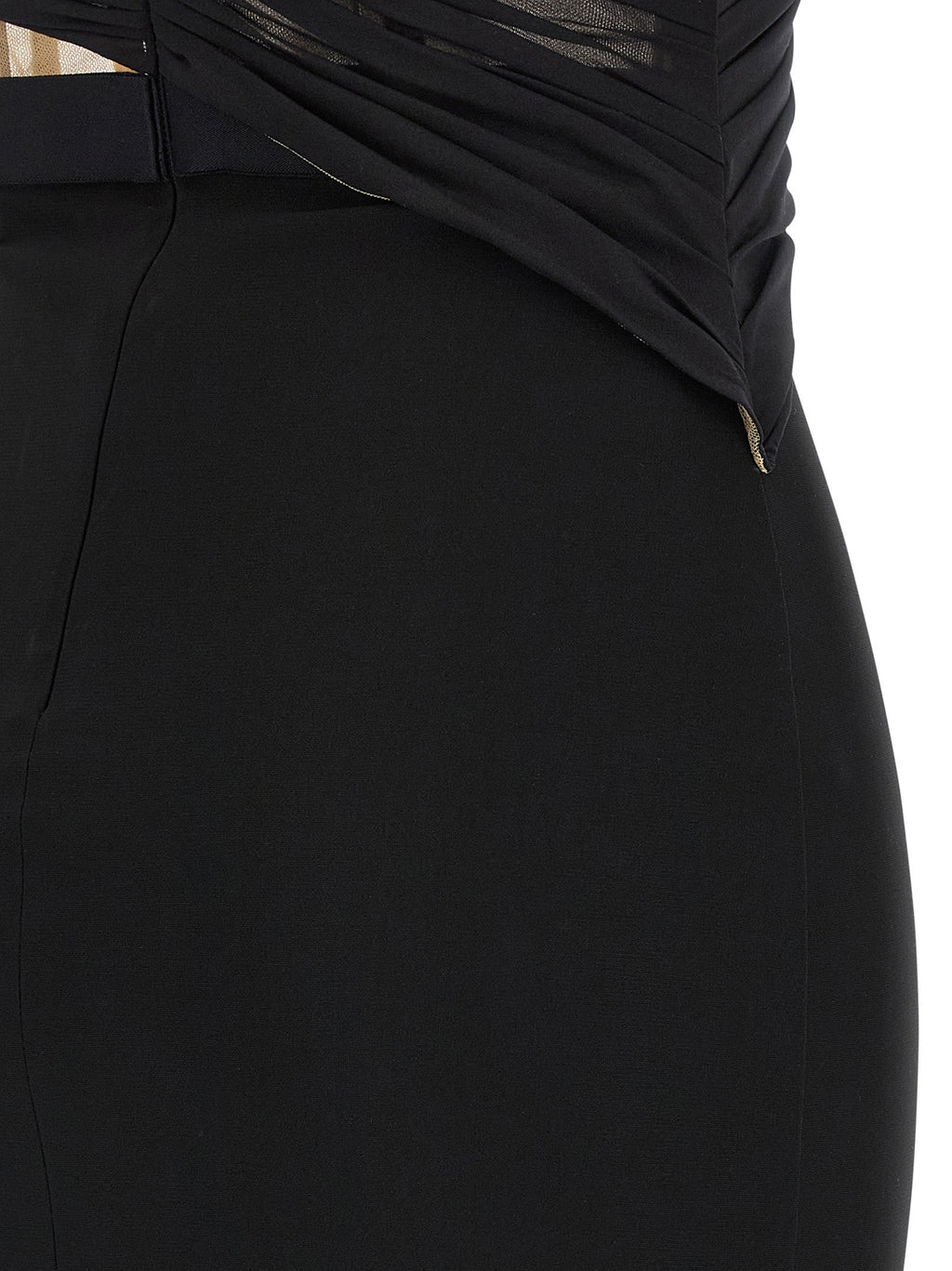 Nensi Dojaka Black Viscose Long Dress