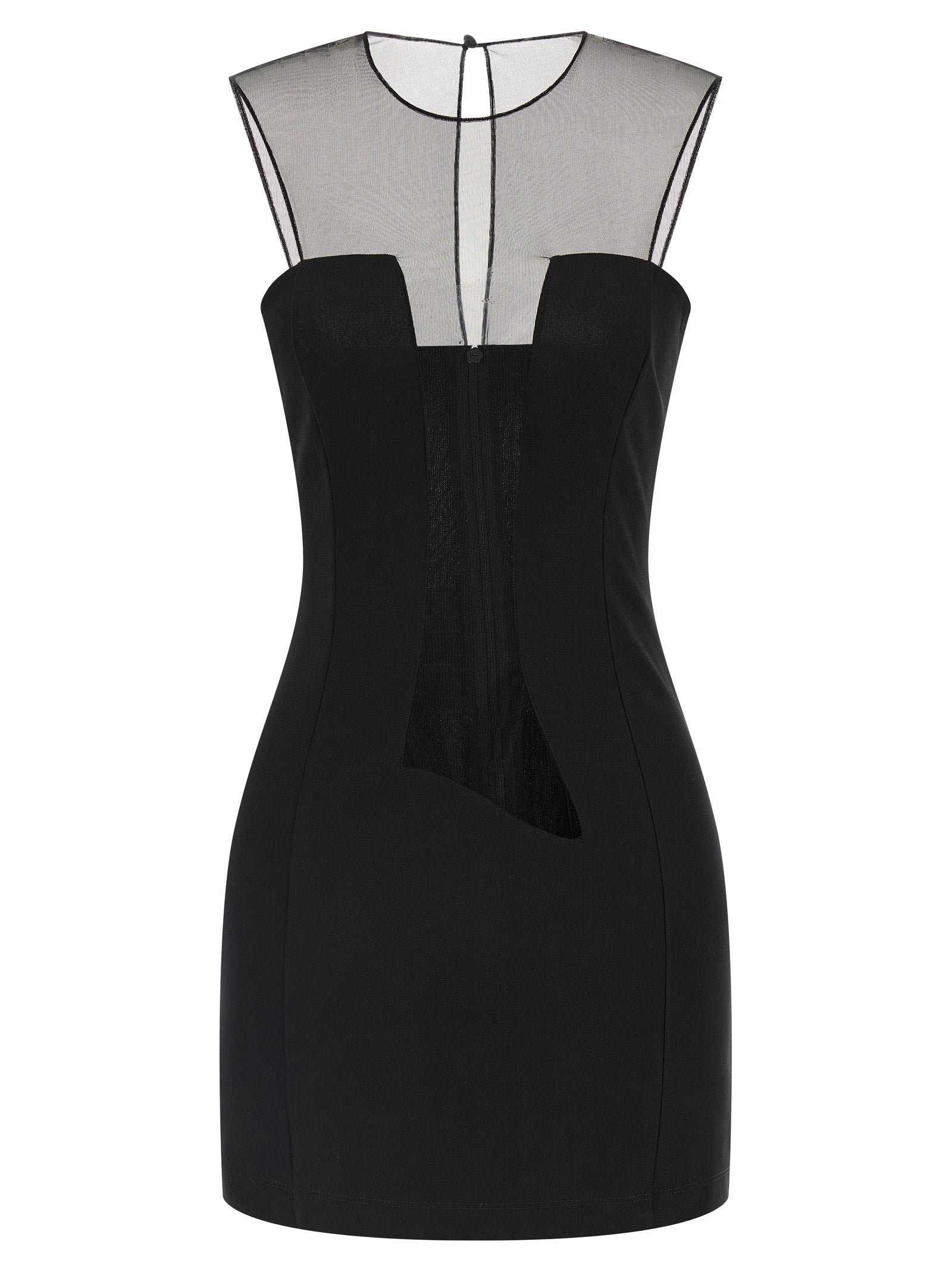 Nensi Dojaka Black Viscose Short Dress