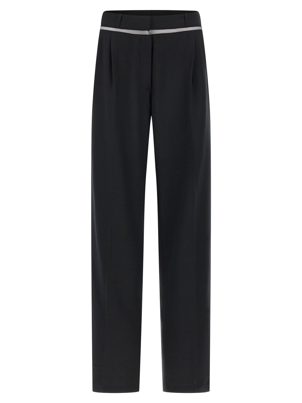 Nensi Dojaka Black Virgin Wool Casual Pants
