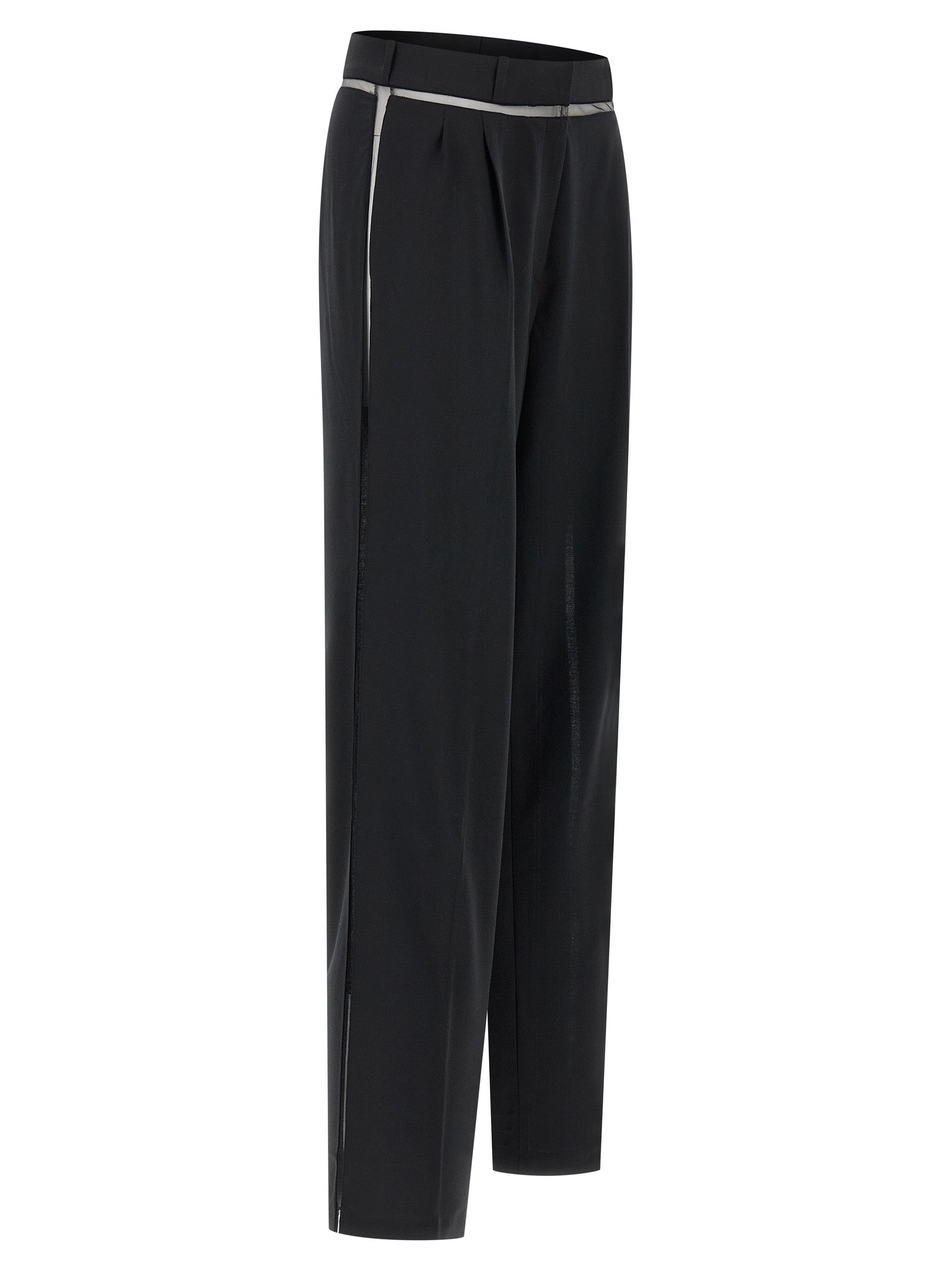 Nensi Dojaka Black Virgin Wool Casual Pants