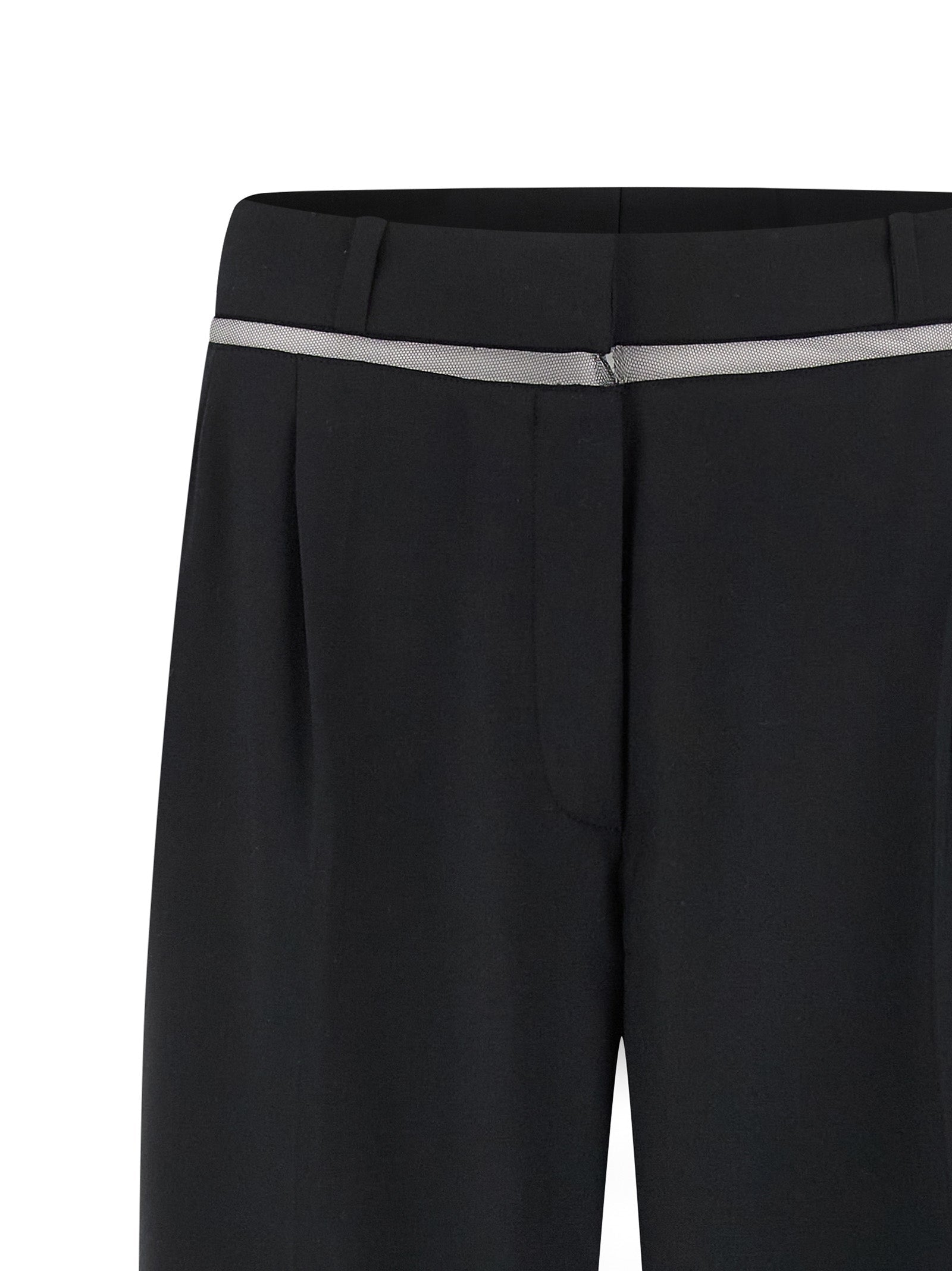 Nensi Dojaka Black Virgin Wool Casual Pants