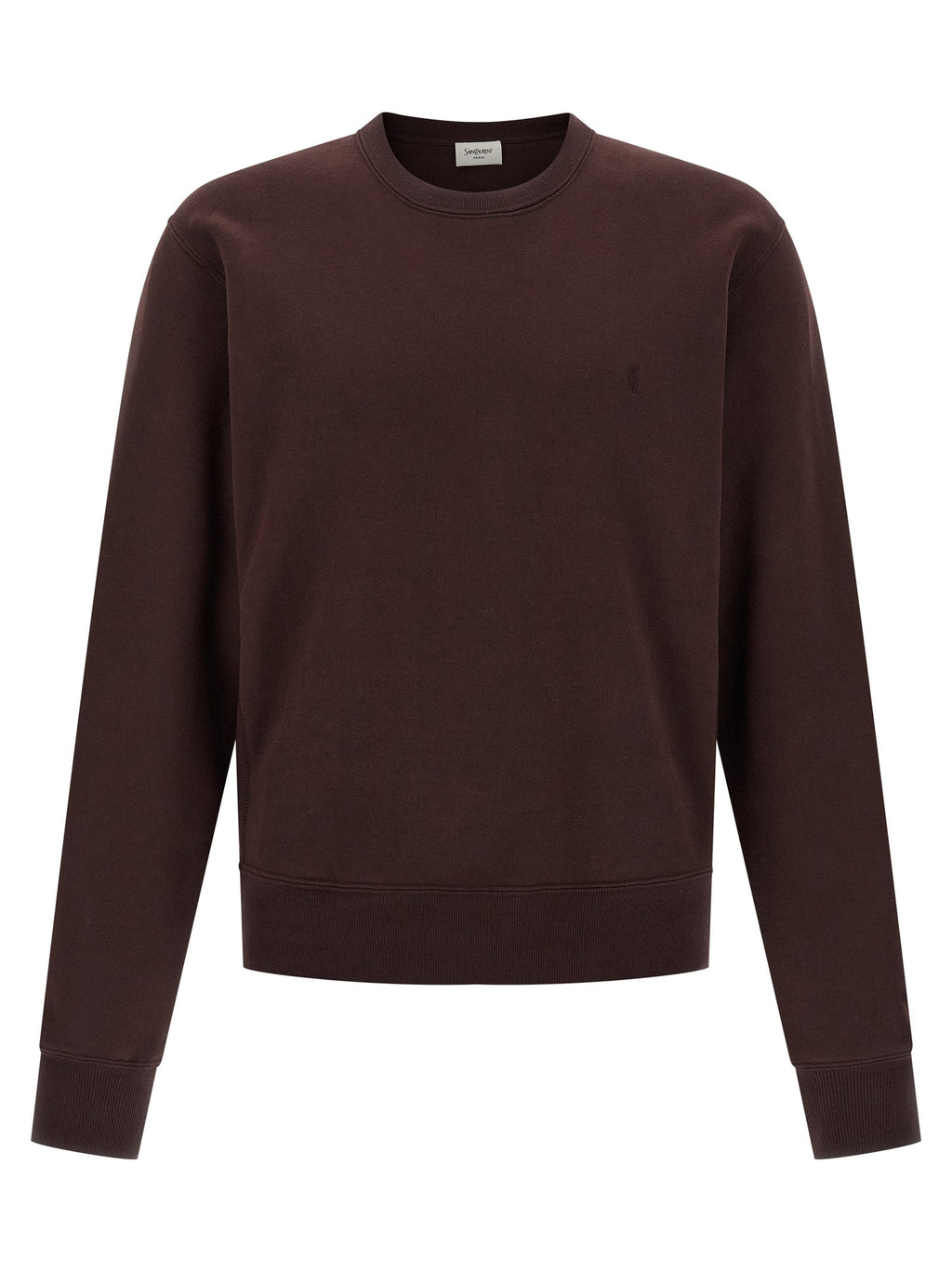 Saint Laurent Bordeaux Cotton Sweatshirt