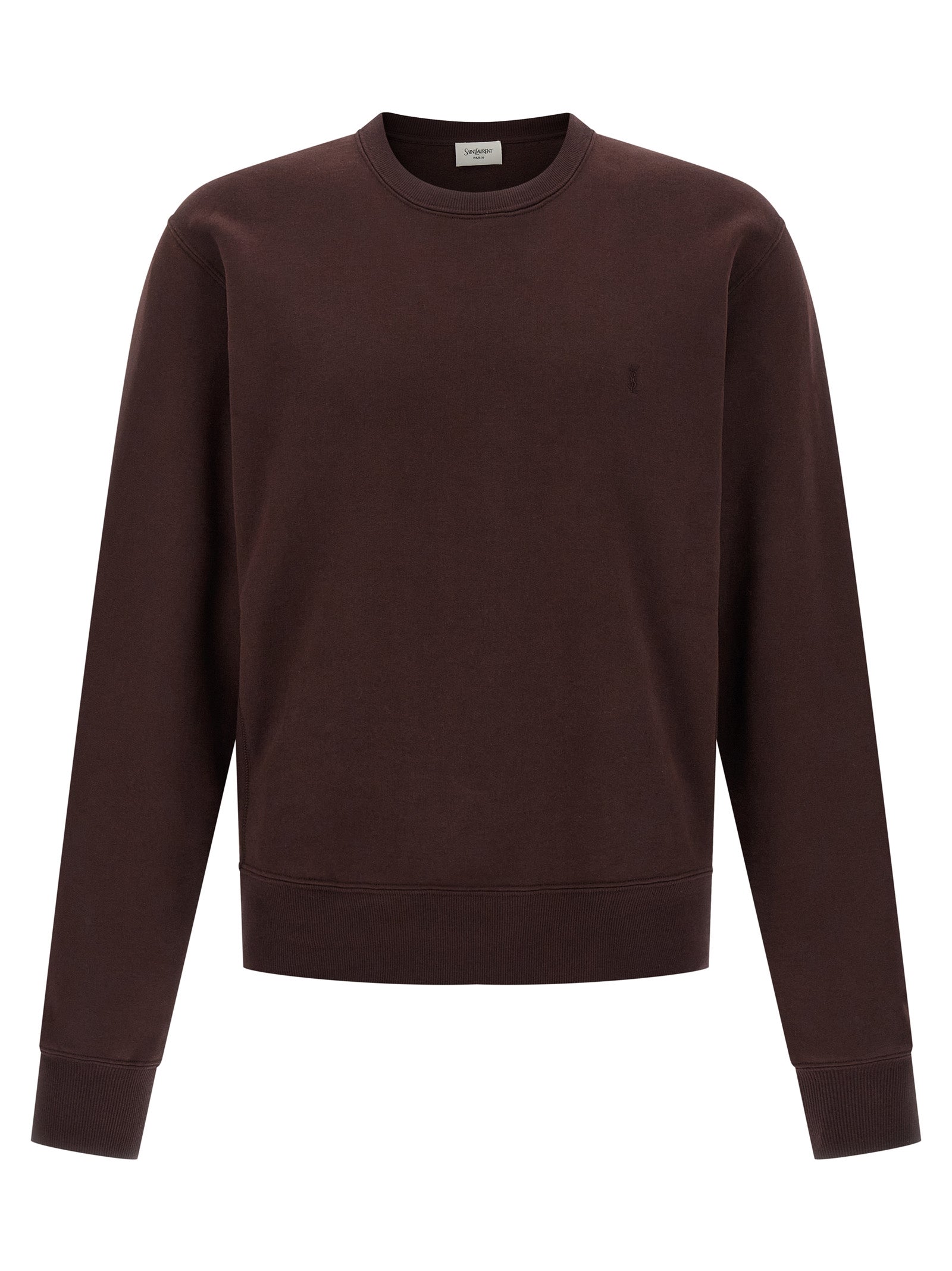 Saint Laurent Bordeaux Cotton Sweatshirt