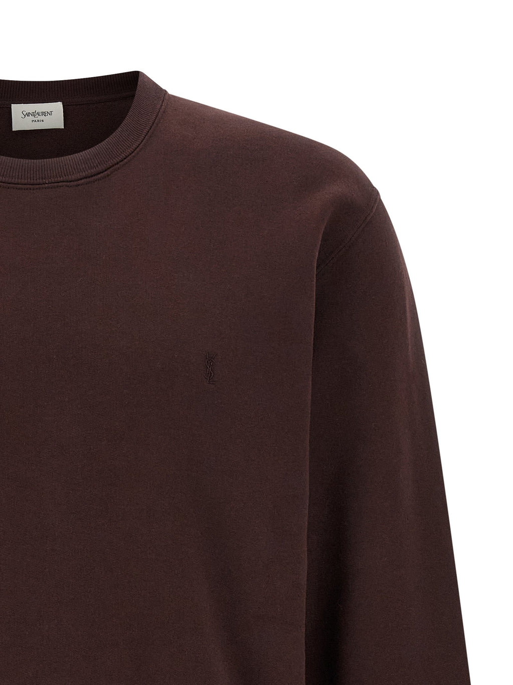 Saint Laurent Bordeaux Cotton Sweatshirt