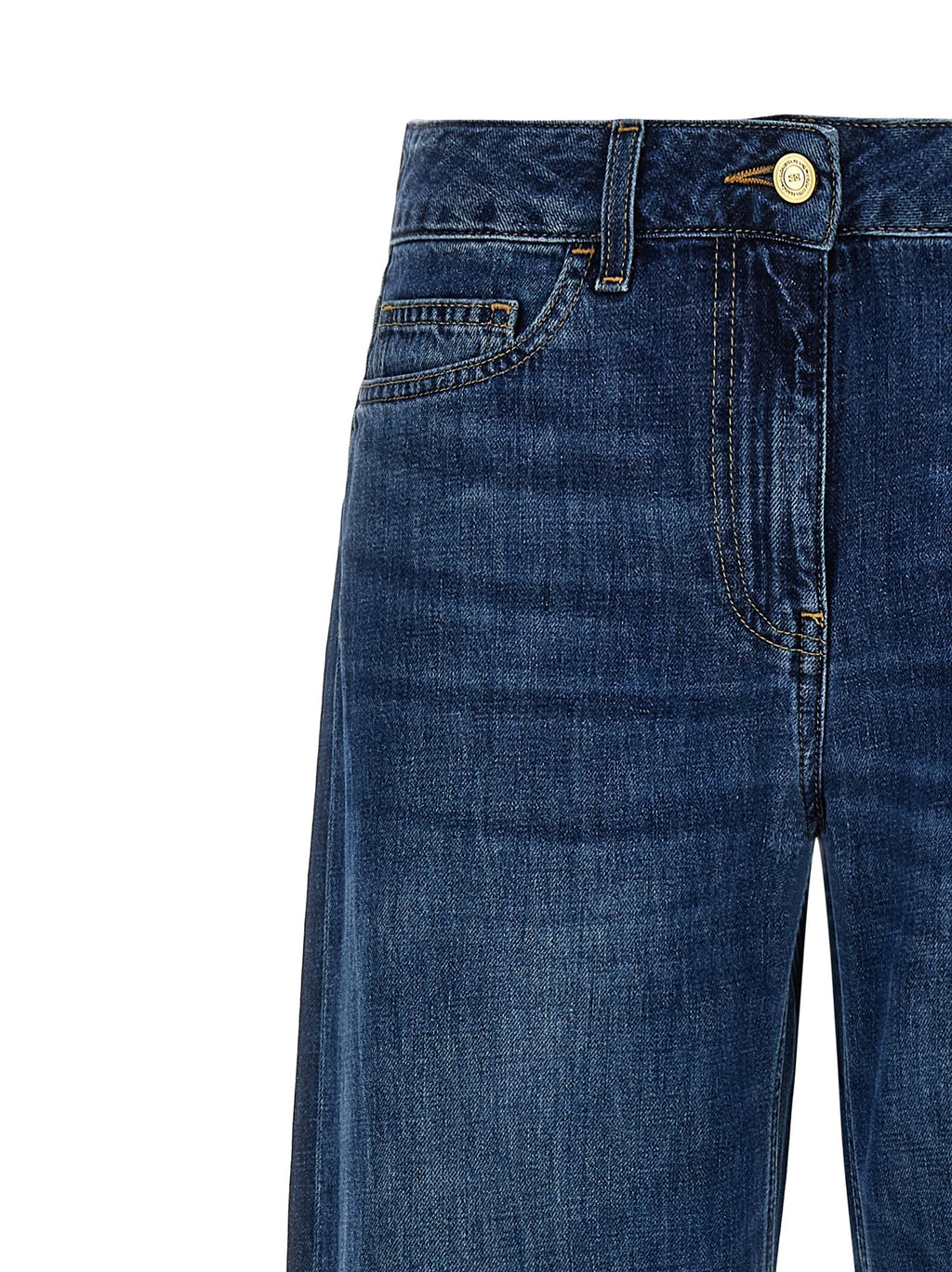Elisabetta Franchi Blue Cotton Jeans Denim Elisabetta Franchi