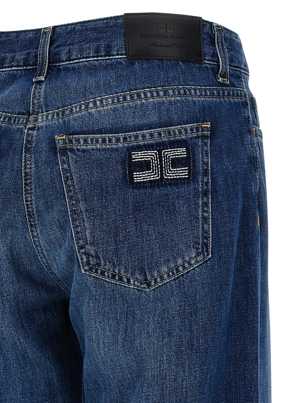 Elisabetta Franchi Blue Cotton Jeans Denim Elisabetta Franchi