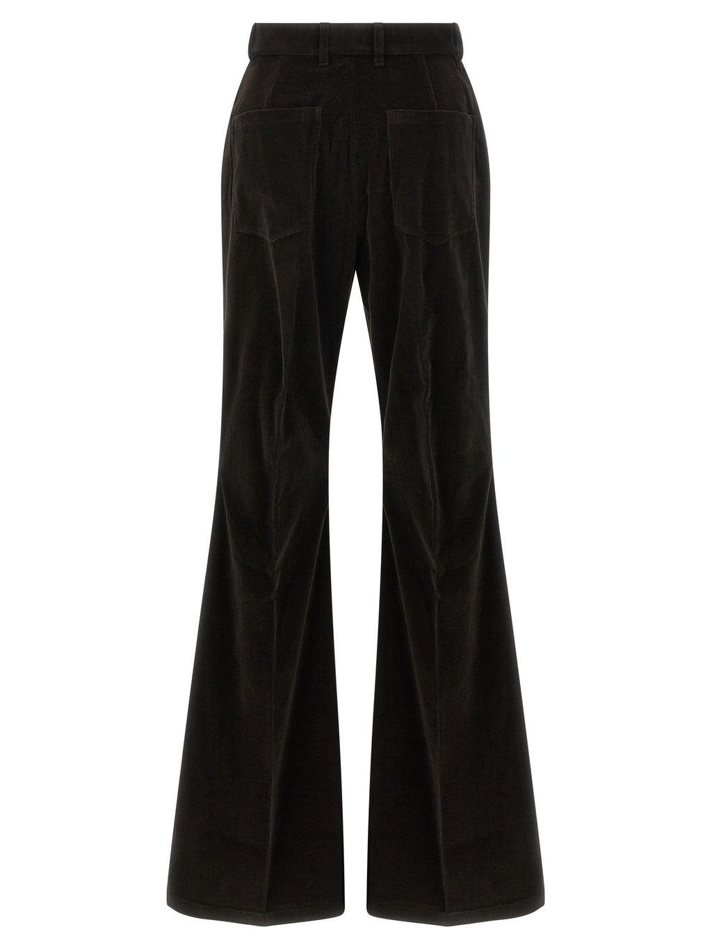 Ferragamo Brown Cotton Flared Pants