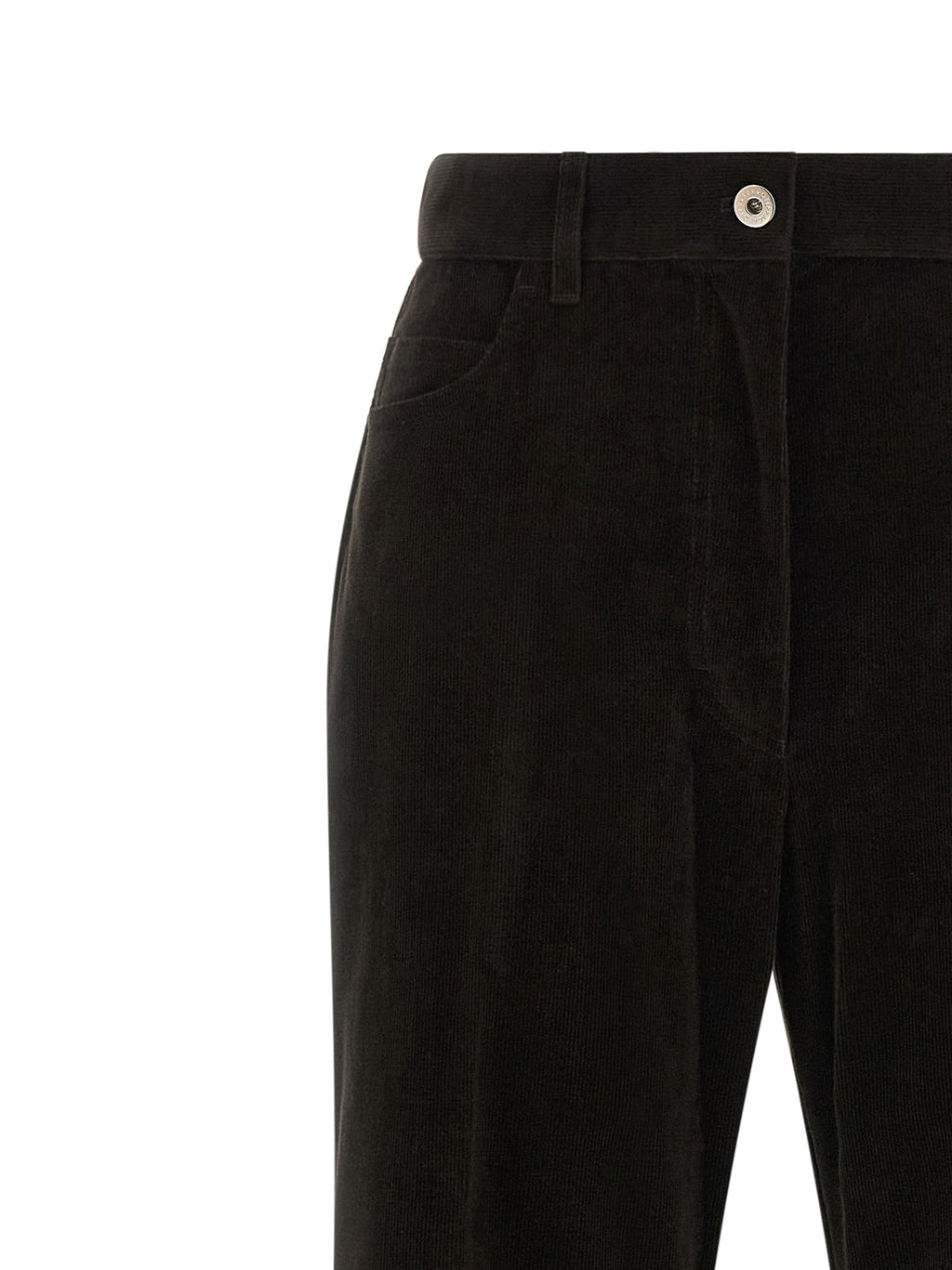 Ferragamo Brown Cotton Flared Pants
