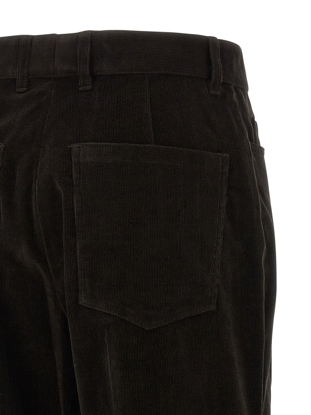 Ferragamo Brown Cotton Flared Pants